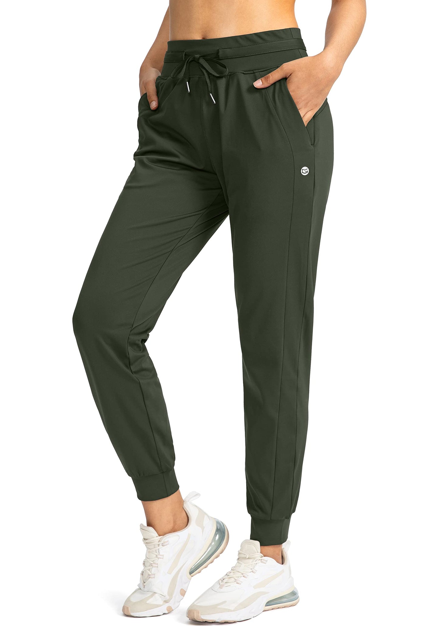 G Gradual Women's Joggers Pants with Zipper Pockets High Waisted Athletic Tapered Sweatpants for Women Workout Lounge