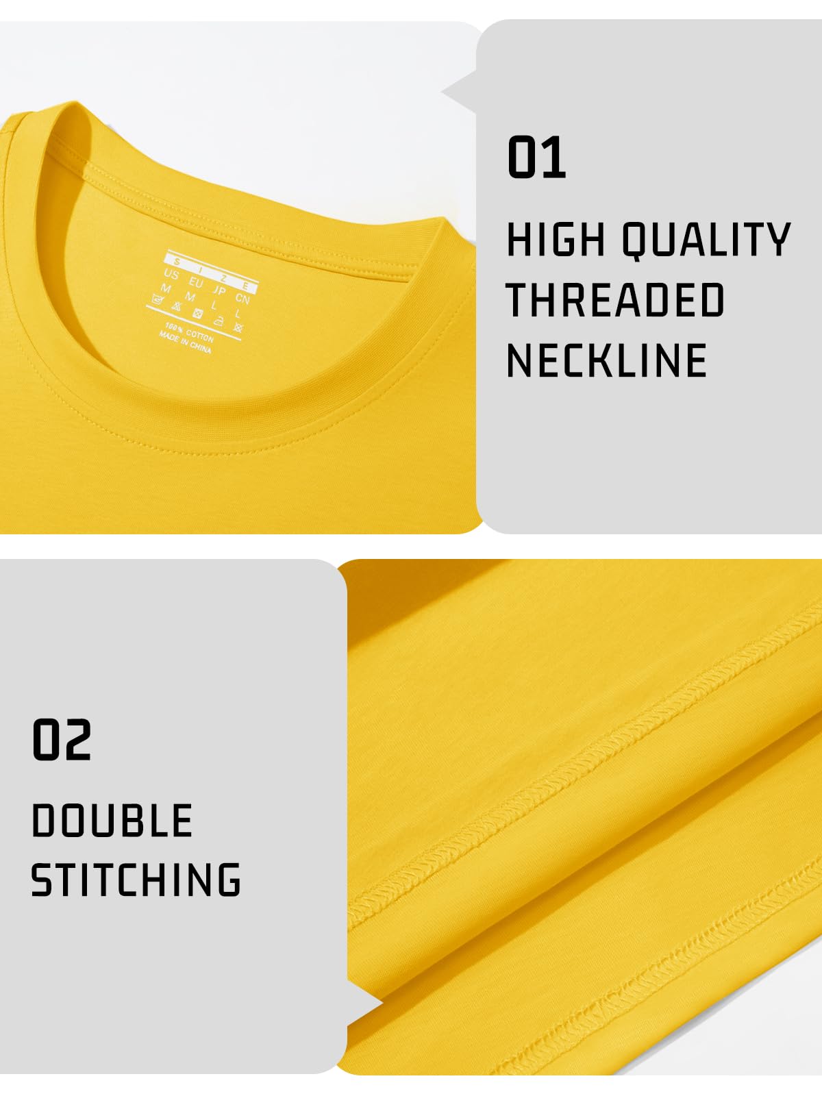 MAGNIVIT Men's Shirts Short Sleeve Cotton T-Shirt Crew Neck Light Tees Classic Basic Casual Tops Plain Soft Shirt