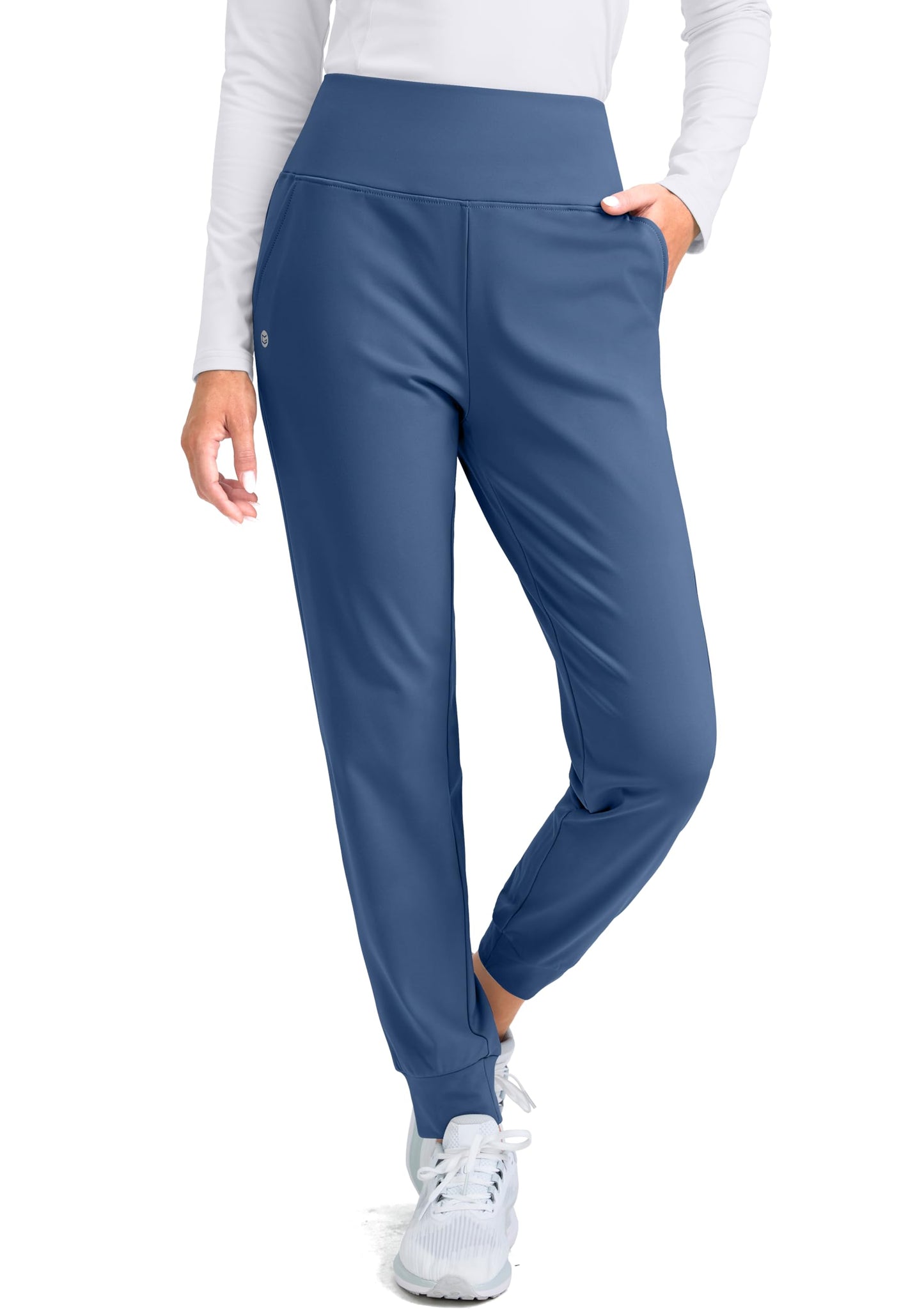 G Gradual Women's Fleece Lined Joggers High Waisted Water Resistant Thermal Hiking Pants Cold Weather Sweatpants with Pockets
