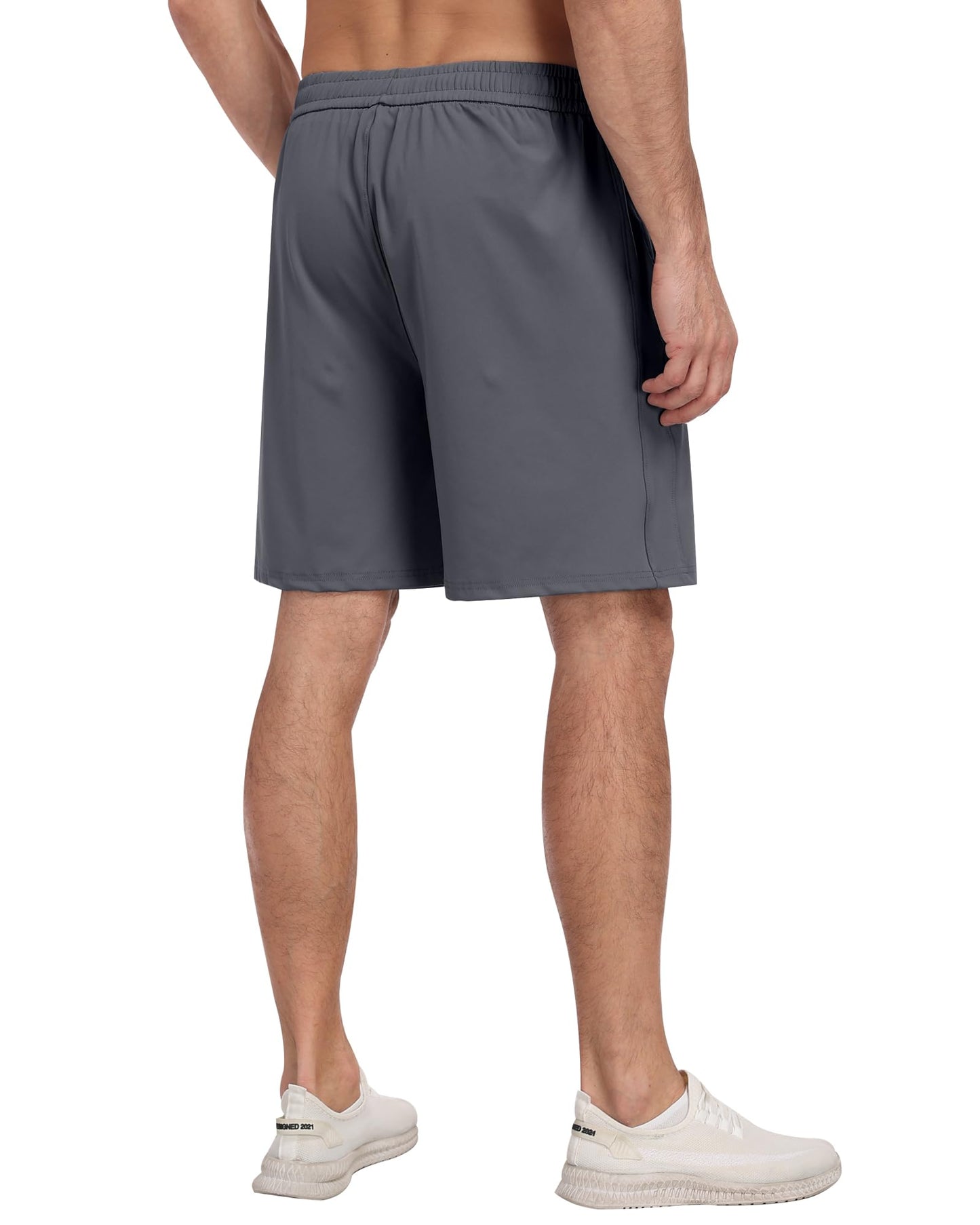 4 Pack Men's Athletic Gym Shorts with Pockets,Running Workout Basketball Hiking Shorts for Men