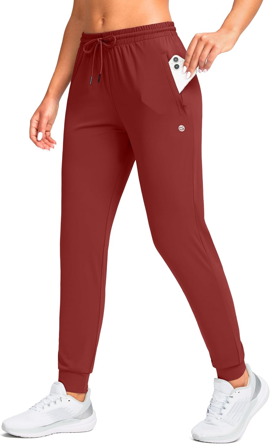 G Gradual Women's Joggers Pants with Zipper Pockets Tapered Running Sweatpants for Women Lounge, Jogging