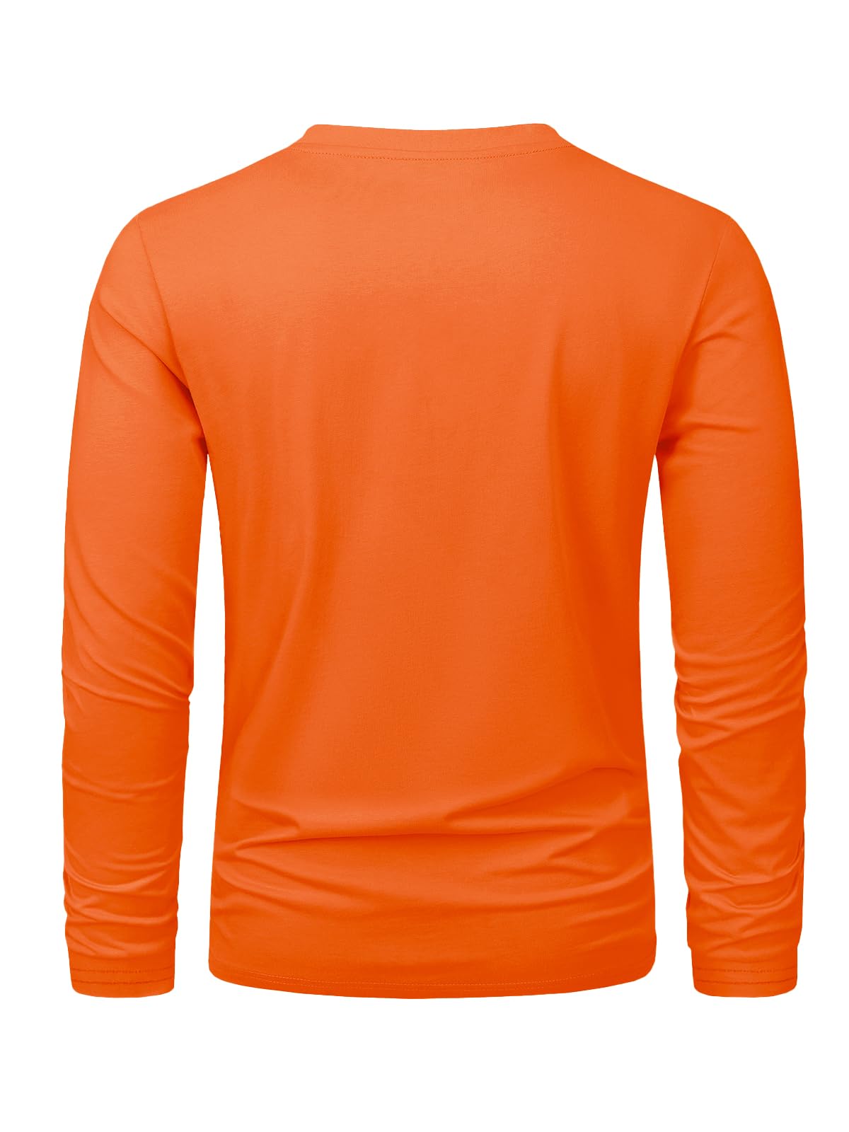 MAGNIVIT Men's Long Sleeve Shirts Cotton T-Shirt Crew Neck Midweight Tees Classic Basic Casual Tops Plain Soft Shirt
