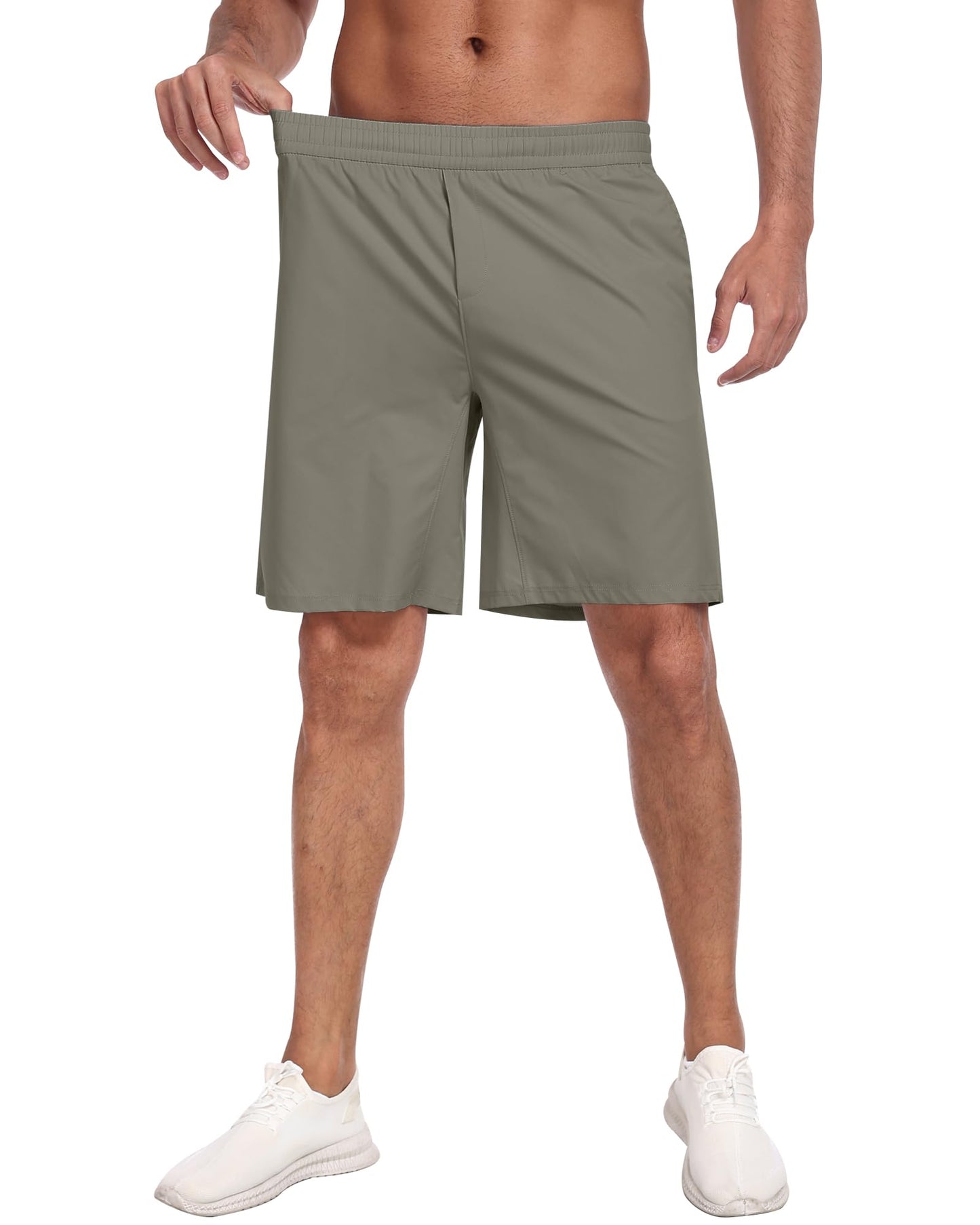 3 Pack Men's Athletic Running Shorts with Zipper Pockets,Quick Dry Gym Workout Basketball Hiking Shorts for Men