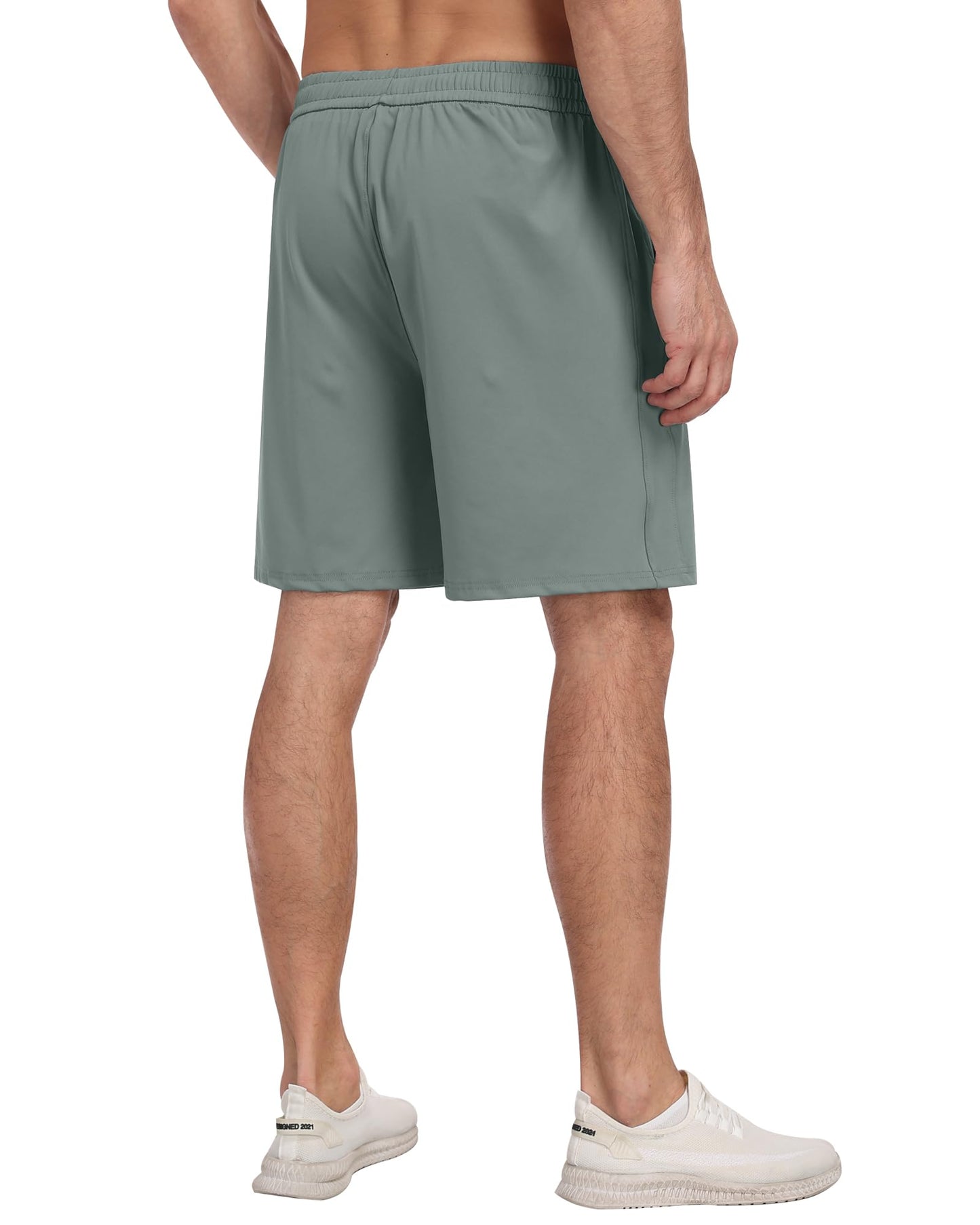 4 Pack Men's Athletic Gym Shorts with Pockets,Running Workout Basketball Hiking Shorts for Men