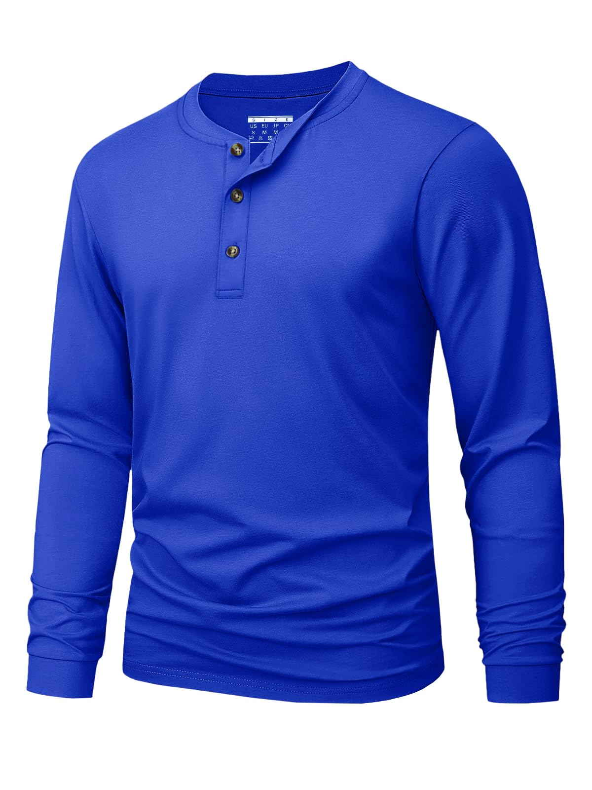 MAGNIVIT Men's Long Sleeve Henley Shirts Cotton 3-Button Spring Casual T-Shirts Solid Color Soft Basic Tops 2025
