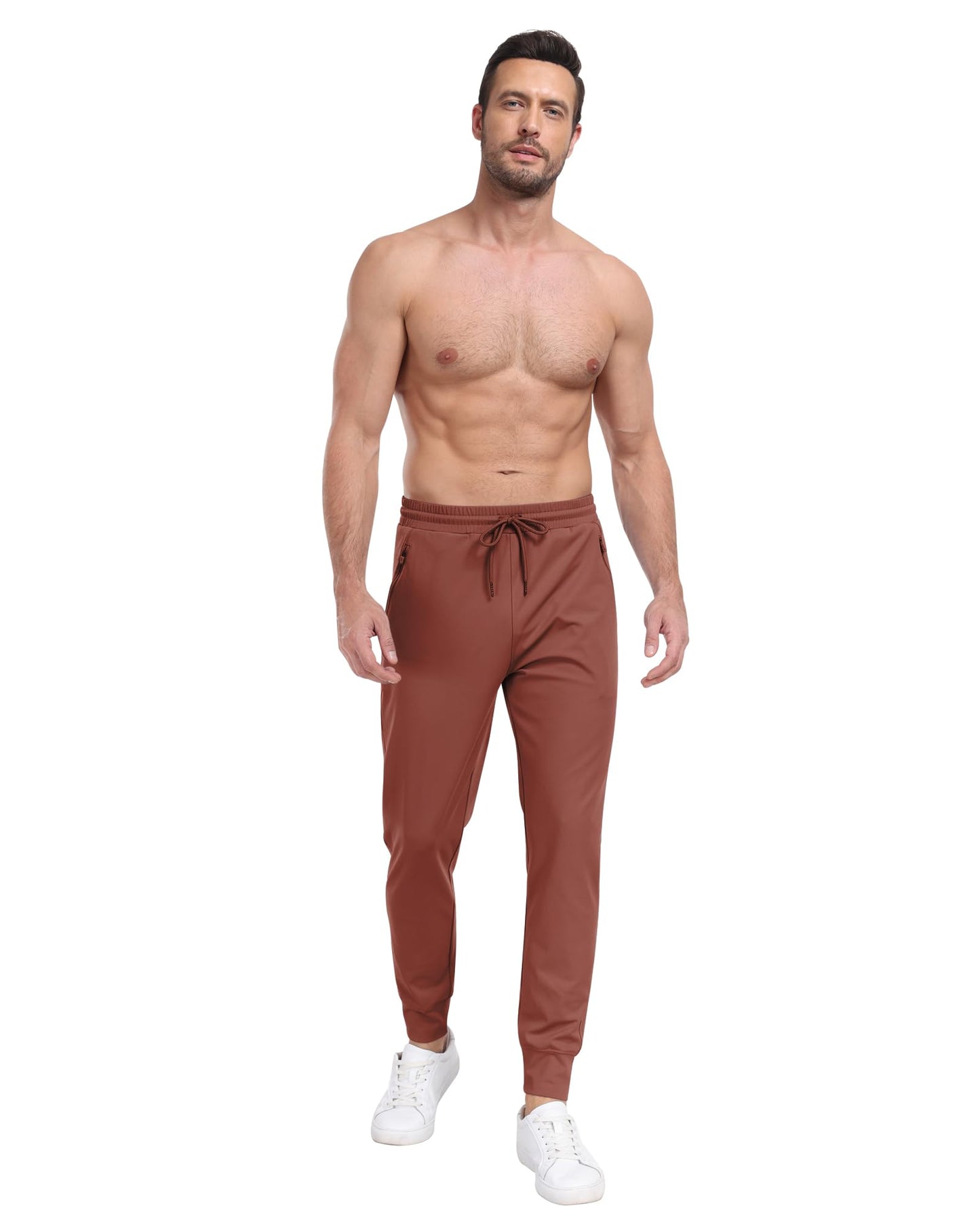 3 Pack Men's Sweatpants with Zipper Pockets,Workout Gym Traning Track Joggers Pants for Men Running Jogging Pants