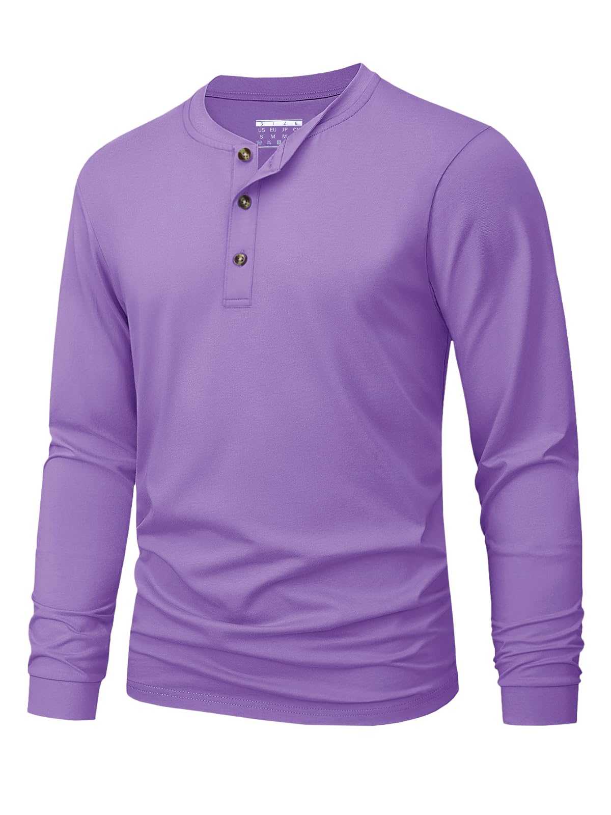 MAGNIVIT Men's Long Sleeve Henley Shirts Cotton 3-Button Spring Casual T-Shirts Solid Color Soft Basic Tops 2025