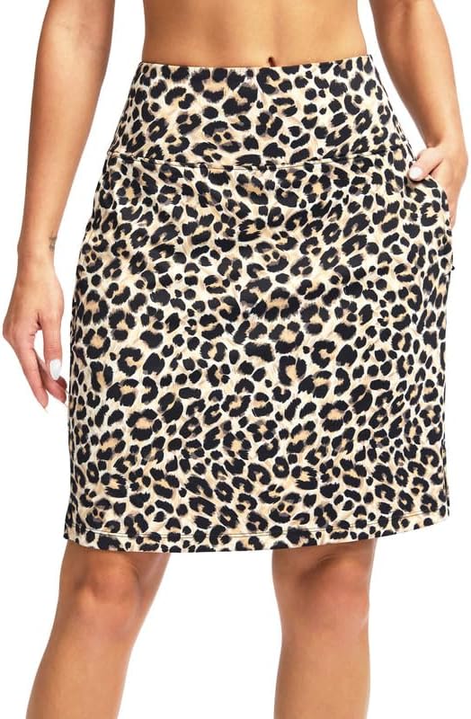 G Gradual 20" Golf Skorts Skirts for Women with 7 Pockets Knee Length Skort Athletic Modest Long Tennis Skirts for Women
