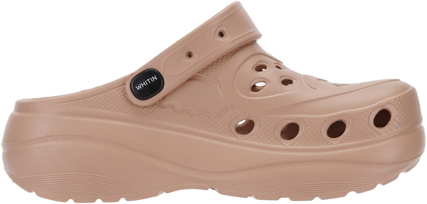 WHITIN Clogs for Women | Thick Sole Cushioned Garden Shoes