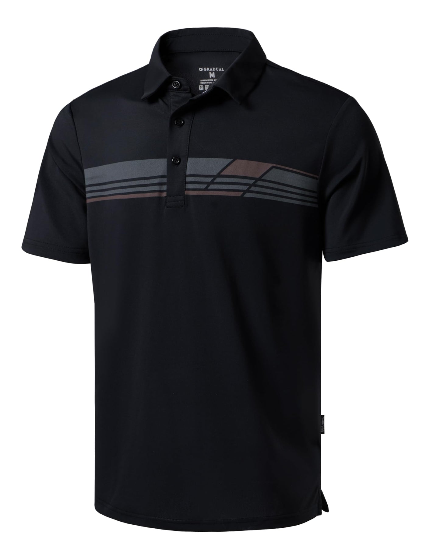 Men's Golf Shirts Dry Fit Moisture Wicking Performance Short Sleeve Collared Polo Shirts for Casual Athletic Business