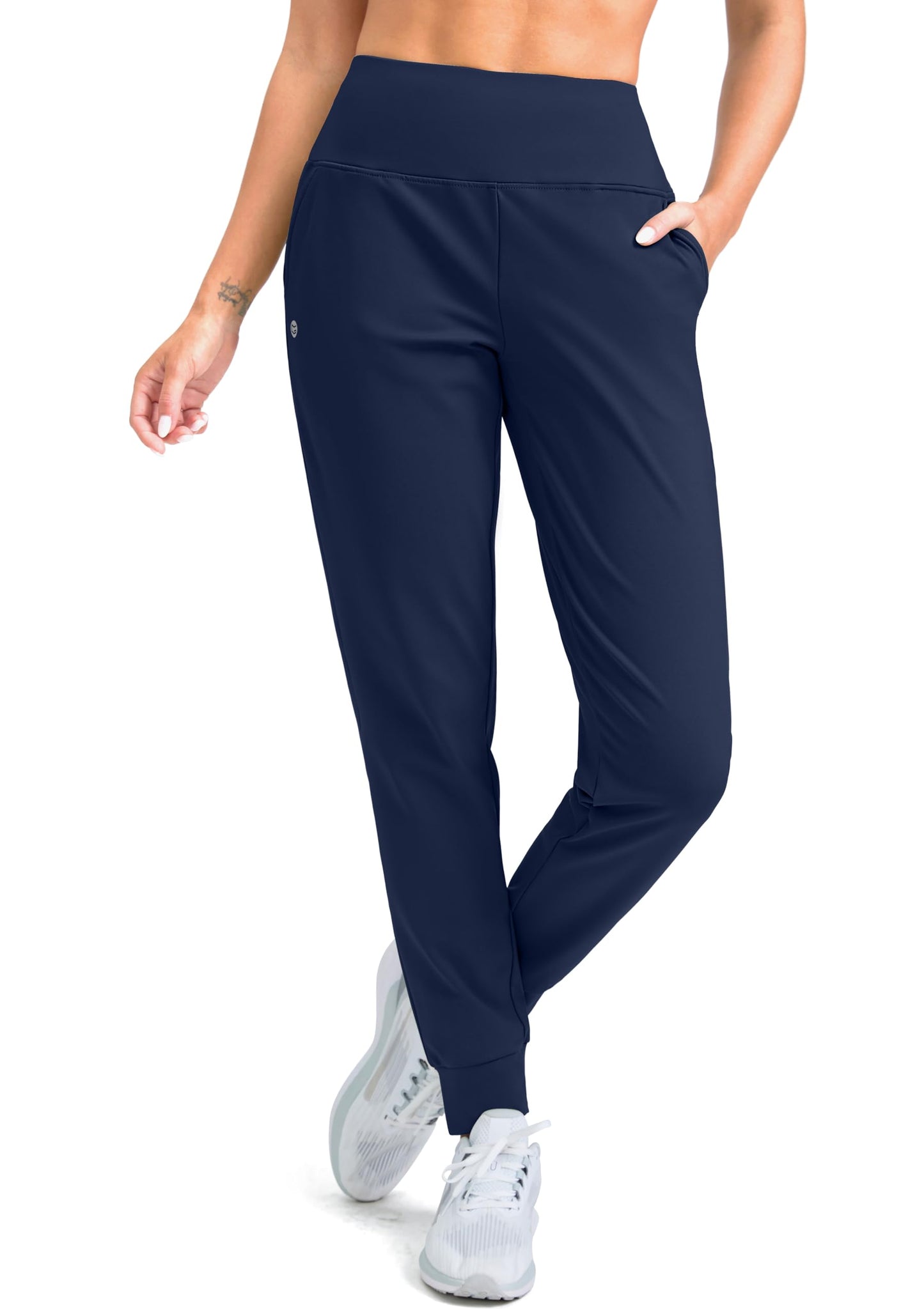 G Gradual Women's Fleece Lined Joggers High Waisted Water Resistant Thermal Hiking Pants Cold Weather Sweatpants with Pockets