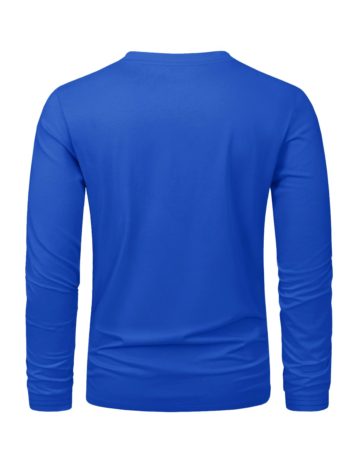 MAGNIVIT Men's Long Sleeve Shirts Cotton T-Shirt Crew Neck Midweight Tees Classic Basic Casual Tops Plain Soft Shirt