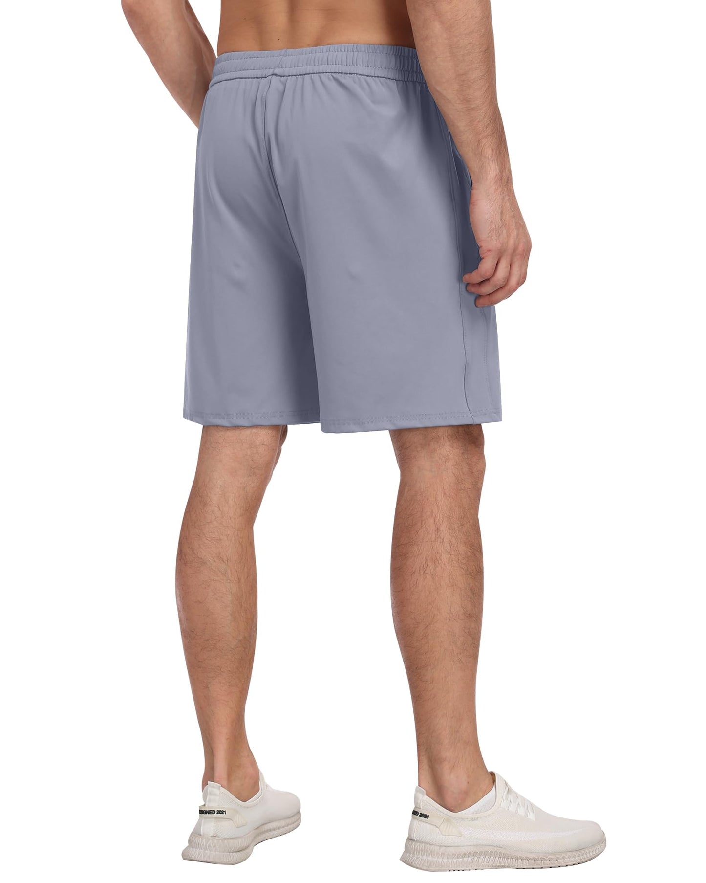 4 Pack Men's Athletic Gym Shorts with Pockets,Running Workout Basketball Hiking Shorts for Men