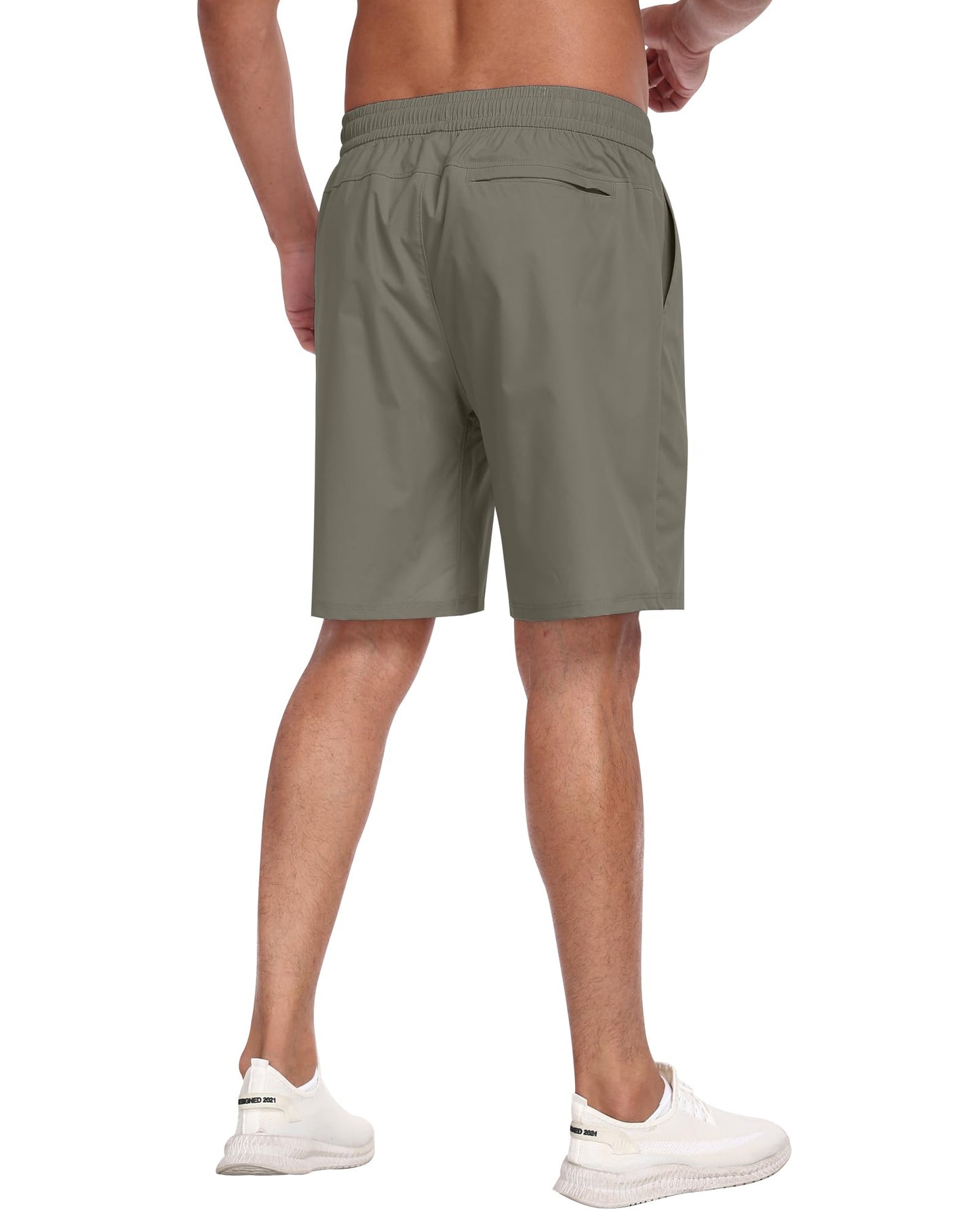 3 Pack Men's Athletic Running Shorts with Zipper Pockets,Quick Dry Gym Workout Basketball Hiking Shorts for Men