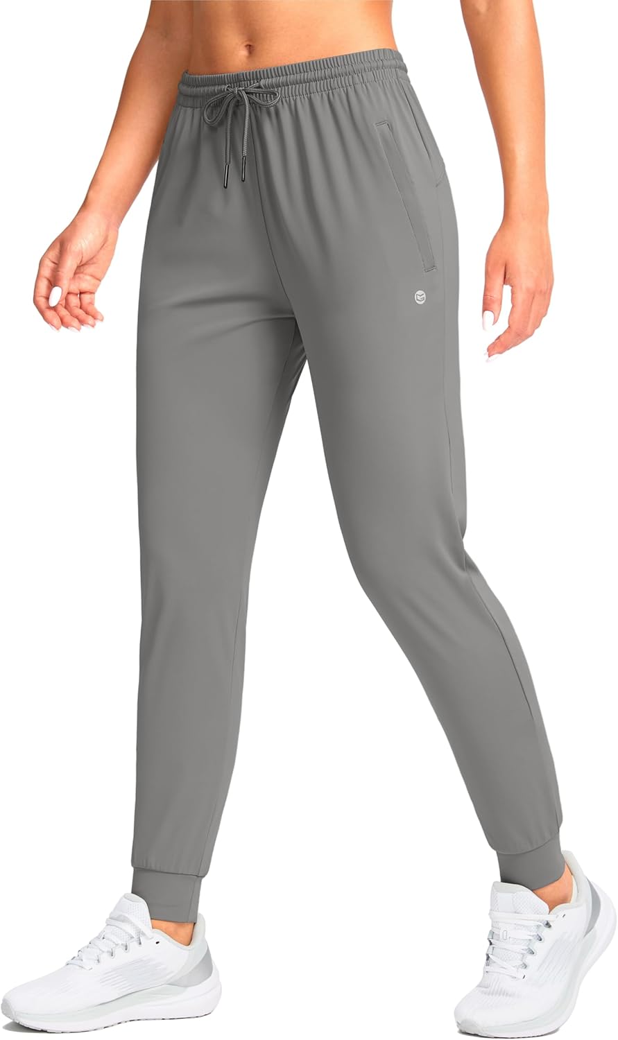 G Gradual Women's Joggers Pants with Zipper Pockets Tapered Running Sweatpants for Women Lounge, Jogging