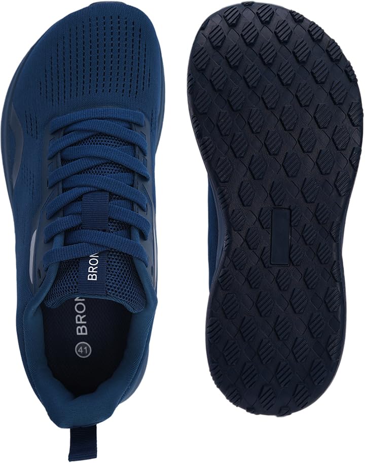 BRONAX Men's Wide Toe Box Running Shoes | Natural Foot Shape Tennis Sneakers