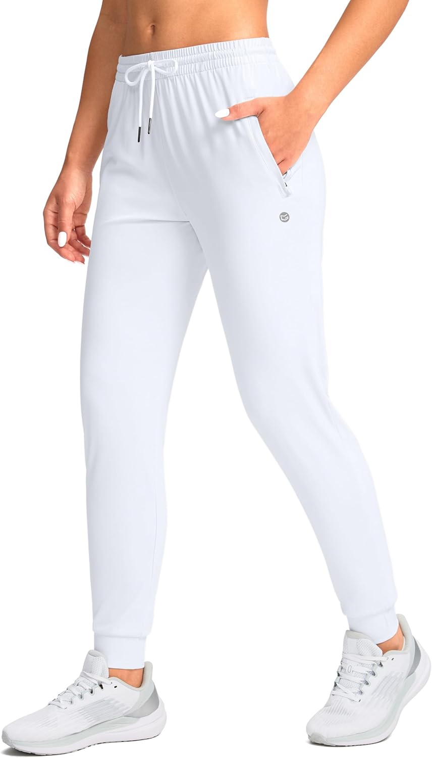G Gradual Women's Joggers Pants with Zipper Pockets Tapered Running Sweatpants for Women Lounge, Jogging