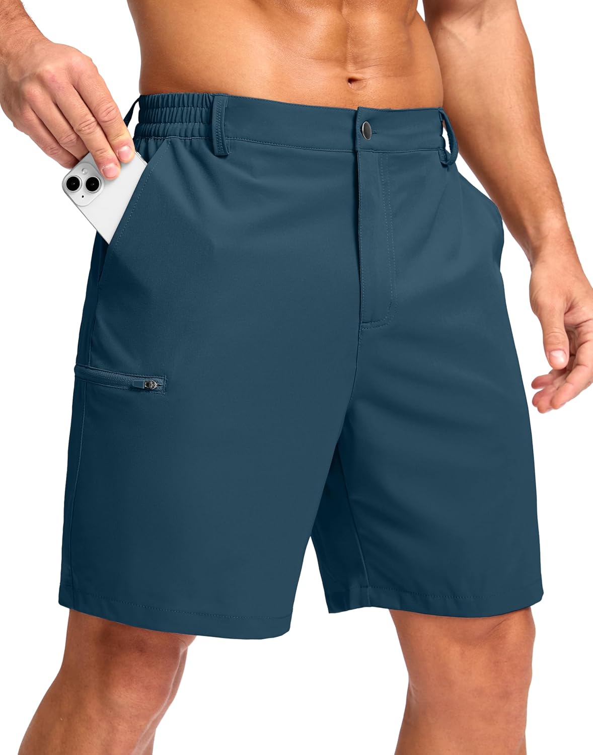 G Gradual Men's Casual Shorts 7"/ 9" Lightweight 4 Pockets Stretch Quick-Dry Summer Shorts for Golf Work Hiking Trips