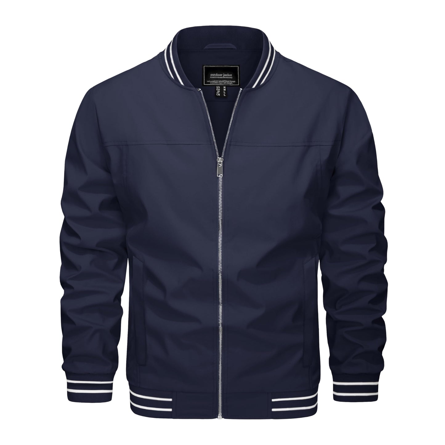 MAGNIVIT Men's Bomber Jackets Lightweight Jacket Varsity Flight Jacket Baseball Windbreaker Water Resistant Spring Autumn
