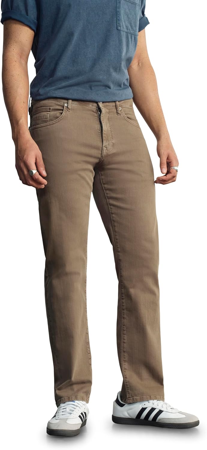 Bridge Men's Regular Rise Straight Leg Jeans
