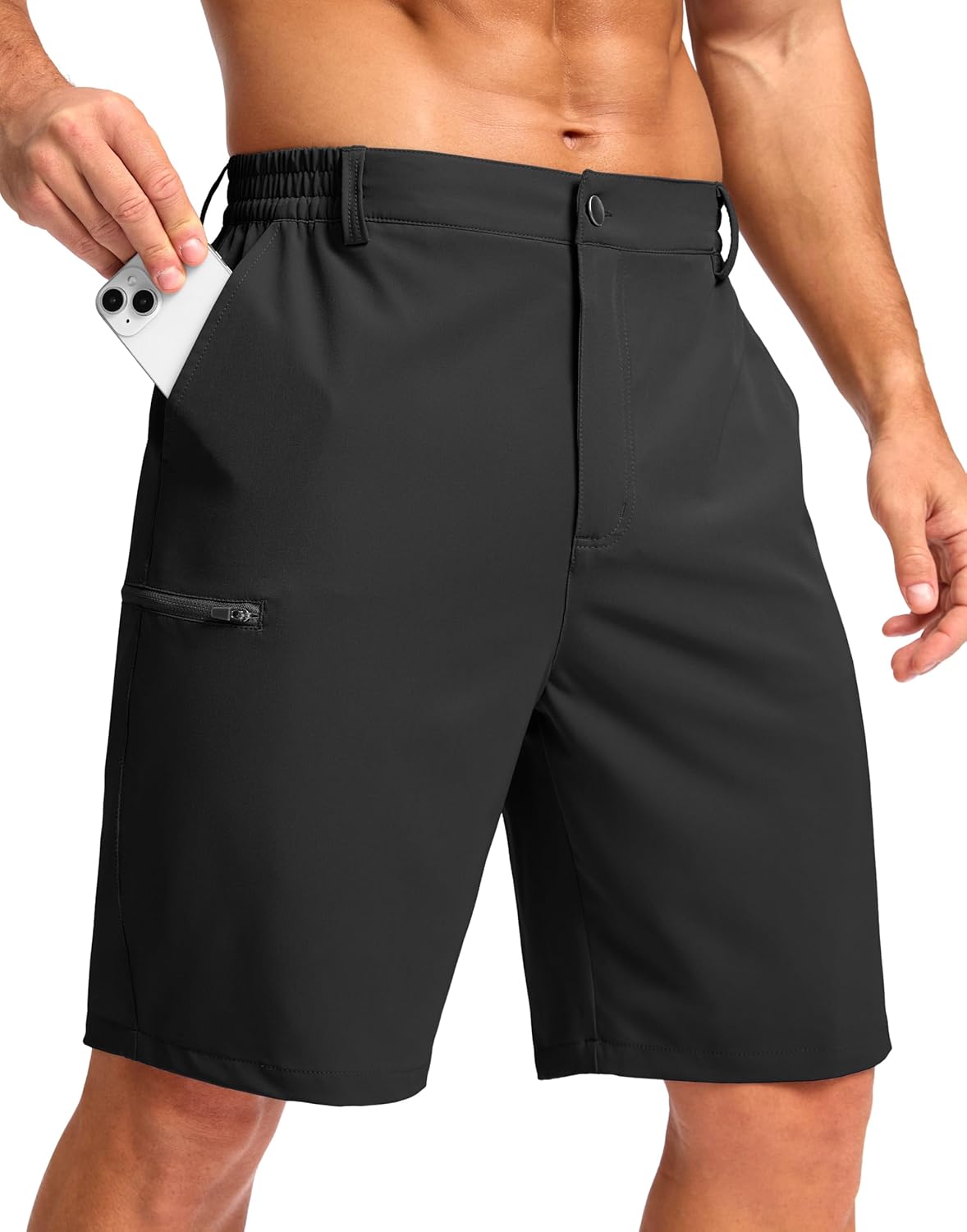 G Gradual Men's Casual Shorts 7"/ 9" Lightweight 4 Pockets Stretch Quick-Dry Summer Shorts for Golf Work Hiking Trips