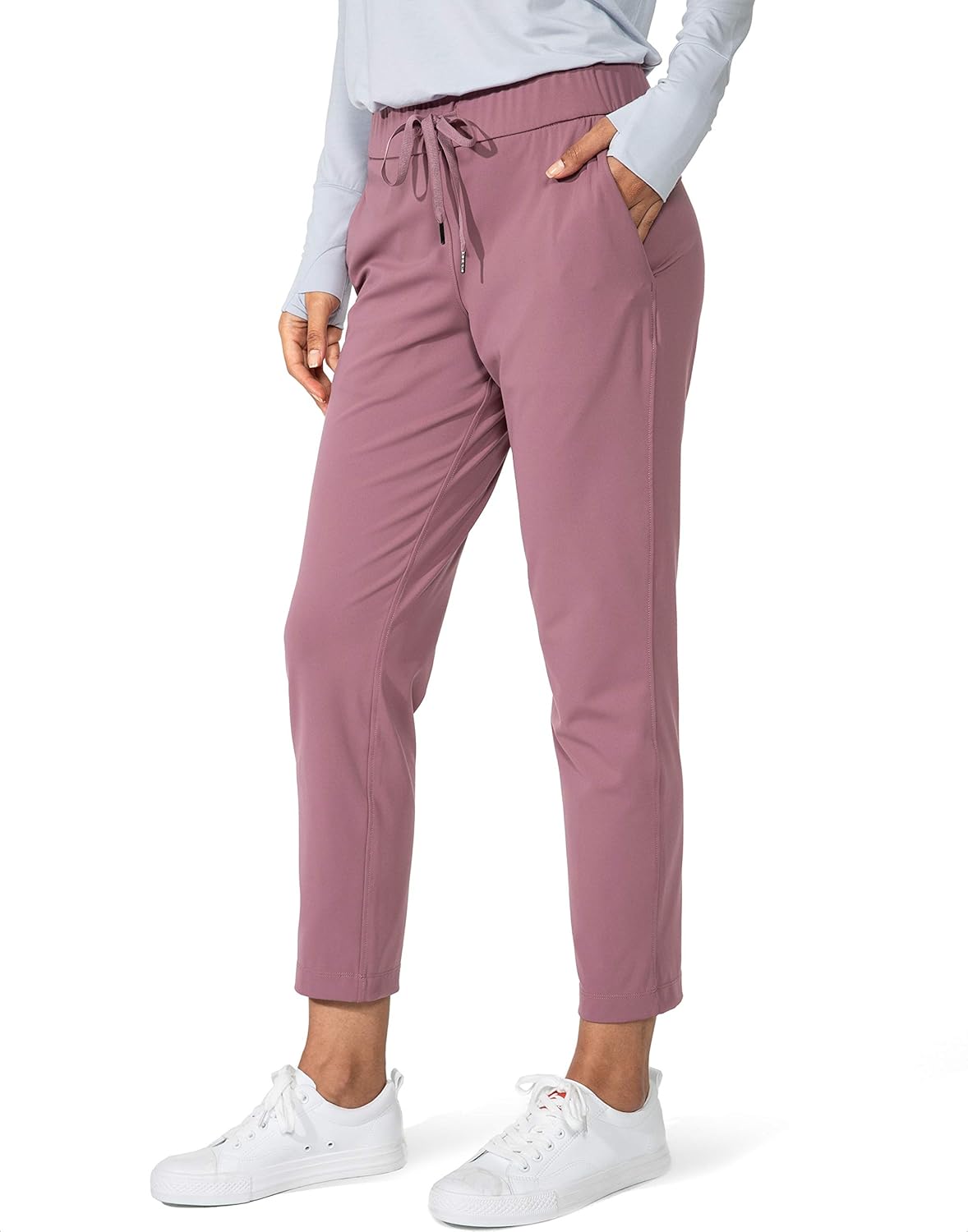 G Gradual Women's Pants with Deep Pockets 7/8 Stretch Ankle Sweatpants for Golf, Athletic, Lounge, Travel, Work