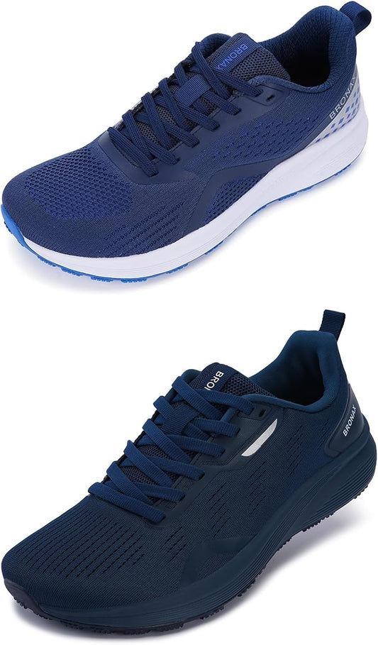 BRONAX Mens Wide Running Shoes Size 8