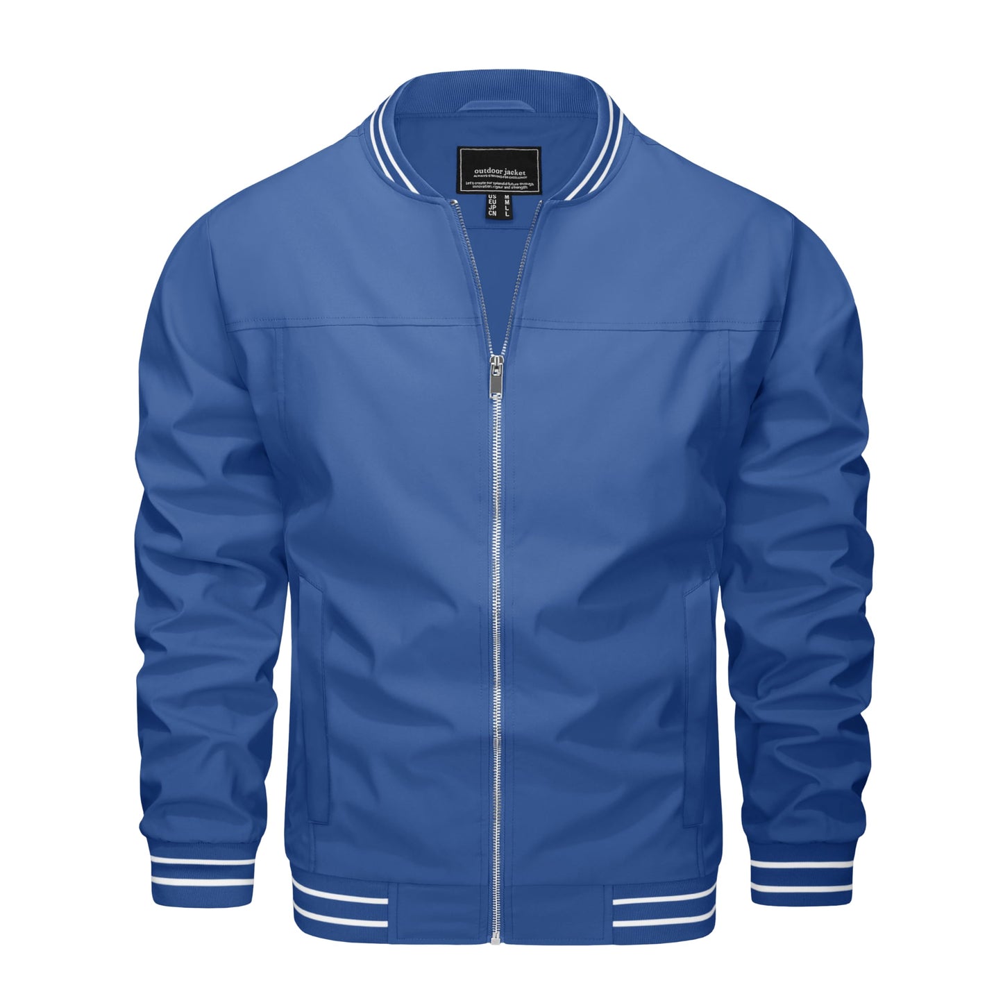 MAGNIVIT Men's Bomber Jackets Lightweight Jacket Varsity Flight Jacket Baseball Windbreaker Water Resistant Spring Autumn