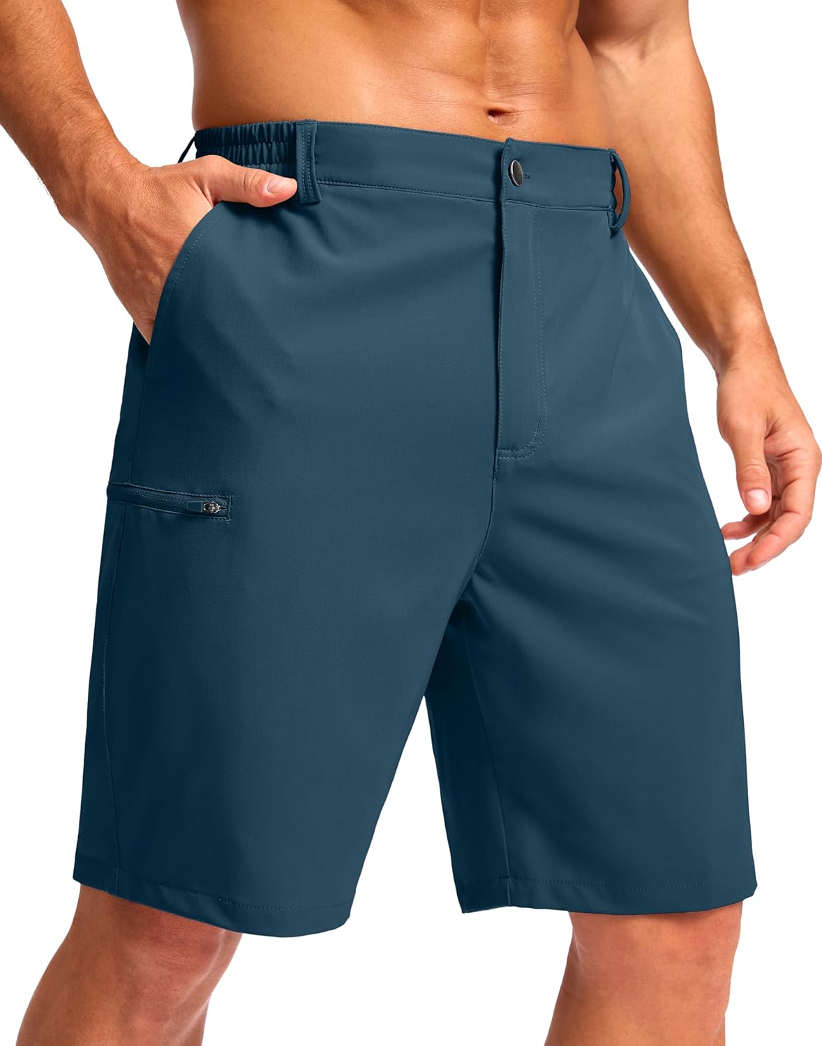 G Gradual Men's Casual Shorts 7"/ 9" Lightweight 4 Pockets Stretch Quick-Dry Summer Shorts for Golf Work Hiking Trips