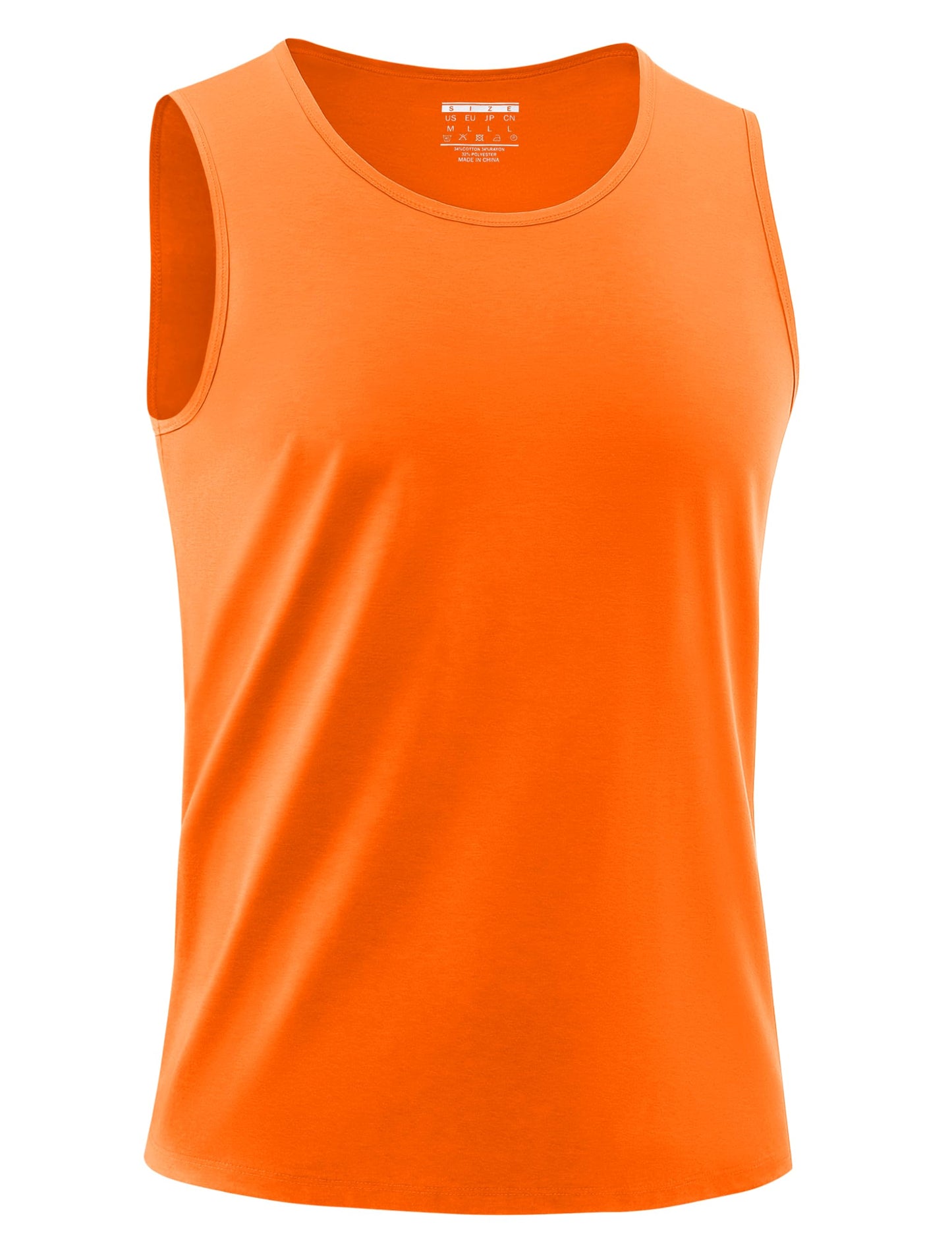 MAGNIVIT Mens Tank Top UPF50+ Summer Sleeveless Muscle Shirts Cotton Blend Casual Tee Cooling Gym Workout Shirts