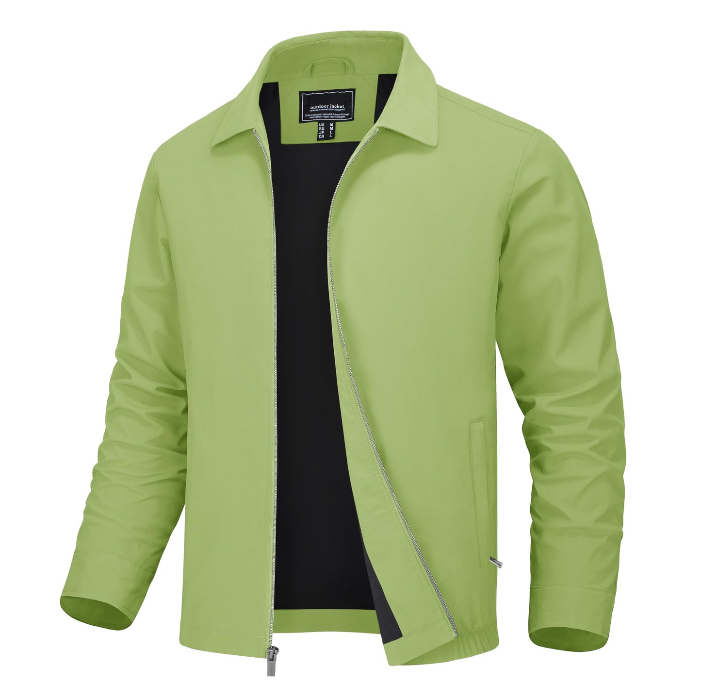 MAGNIVIT Men's Lightweight Jackets Light Windbreaker Full Zip Up Stylish Golf Coat Business Work Casual Dress