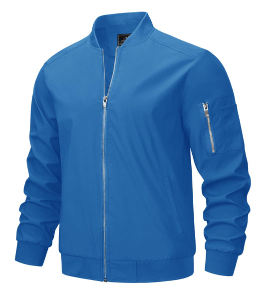 MAGNIVIT Men's Lightweight Bomber Jacket Windbreaker Casual Fall Spring Outdoor Coat