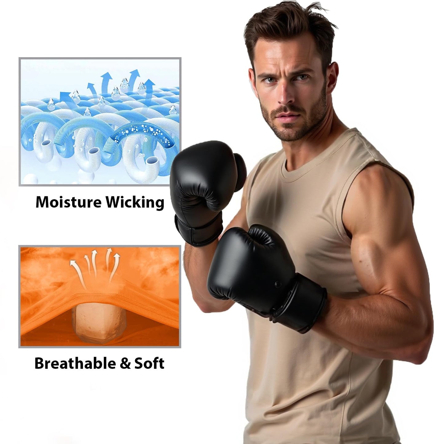 MAGNIVIT Men's Cotton Tank Tops Workout Gym Moisture Wicking T Shirts Muscle Athletic Sleeveless Top
