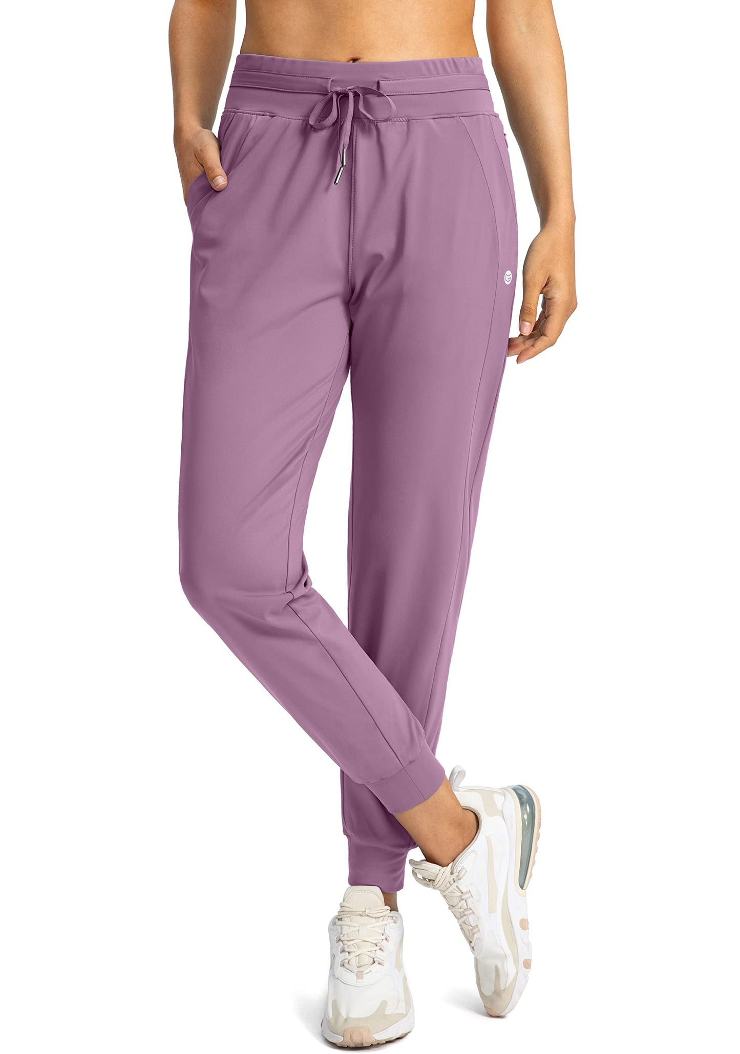 G Gradual Women's Joggers Pants with Zipper Pockets High Waisted Athletic Tapered Sweatpants for Women Workout Lounge