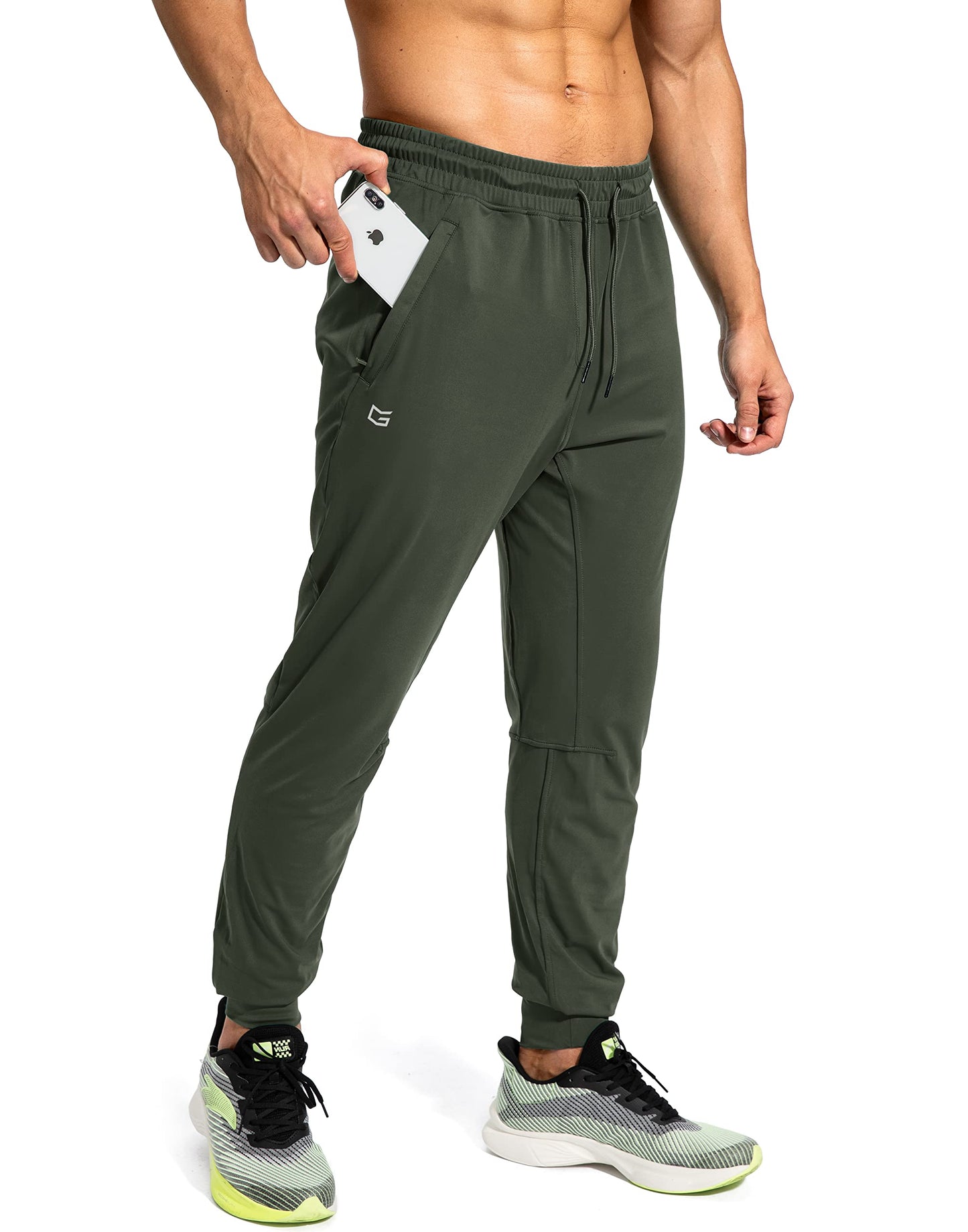 G Gradual Men's Sweatpants with Zipper Pockets Athletic Pants Traning Track Pants Joggers for Men Soccer, Running, Workout