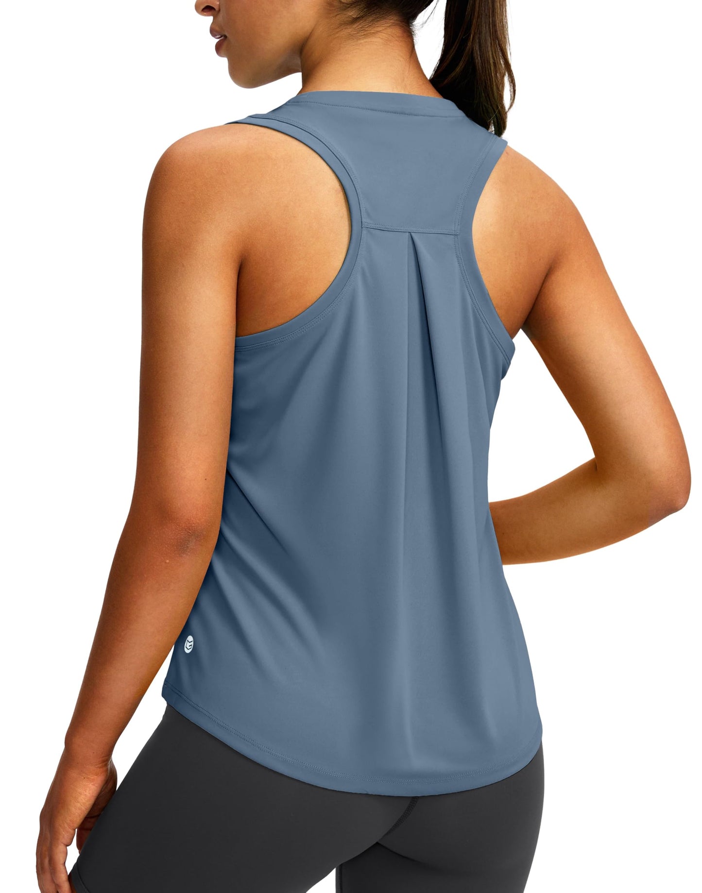 Women's Workout Tops Racerback Athletic Tank Tops Sleeveless Loose Fit Yoga Running Gym Shirts for Women