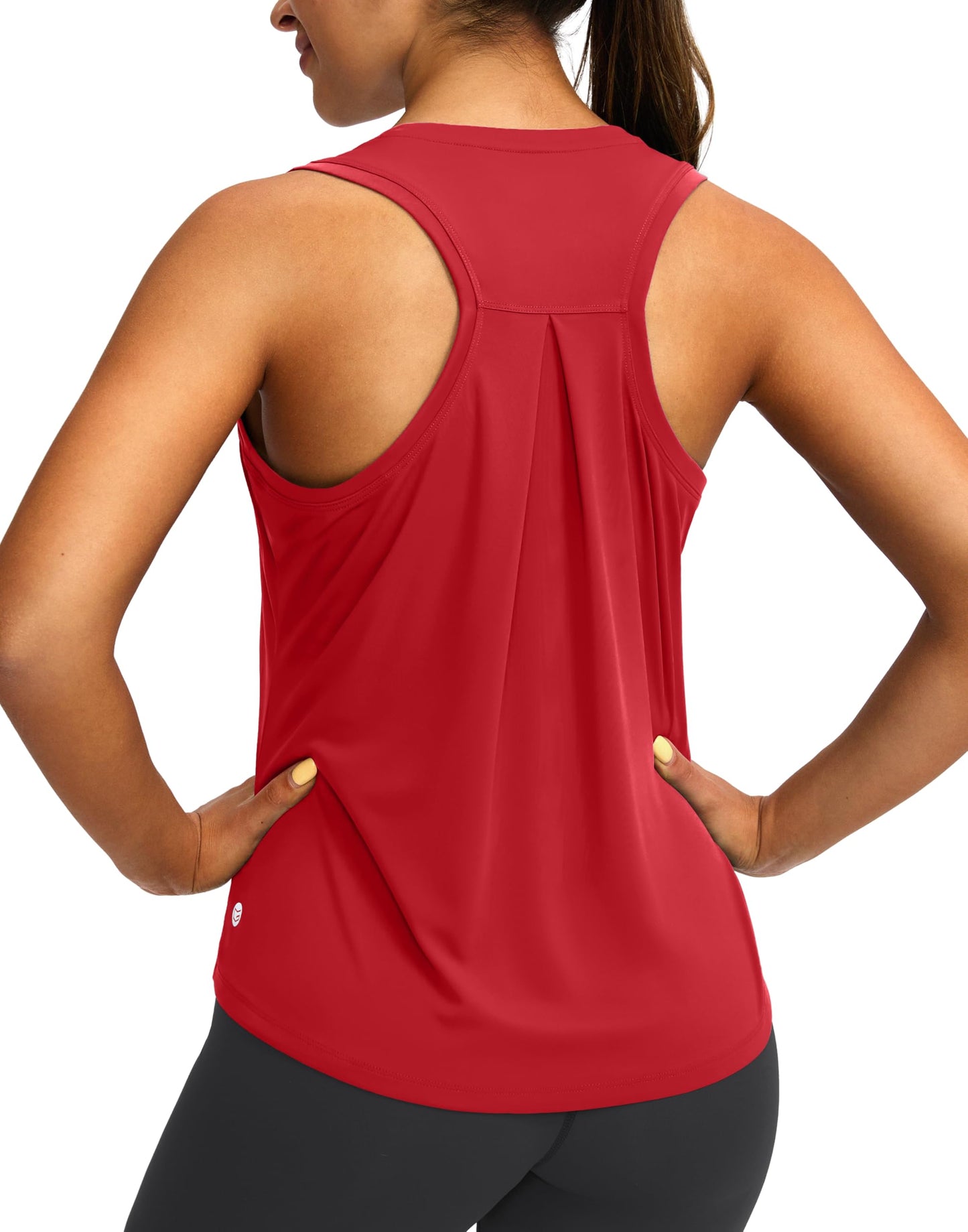 Women's Workout Tops Racerback Athletic Tank Tops Sleeveless Loose Fit Yoga Running Gym Shirts for Women