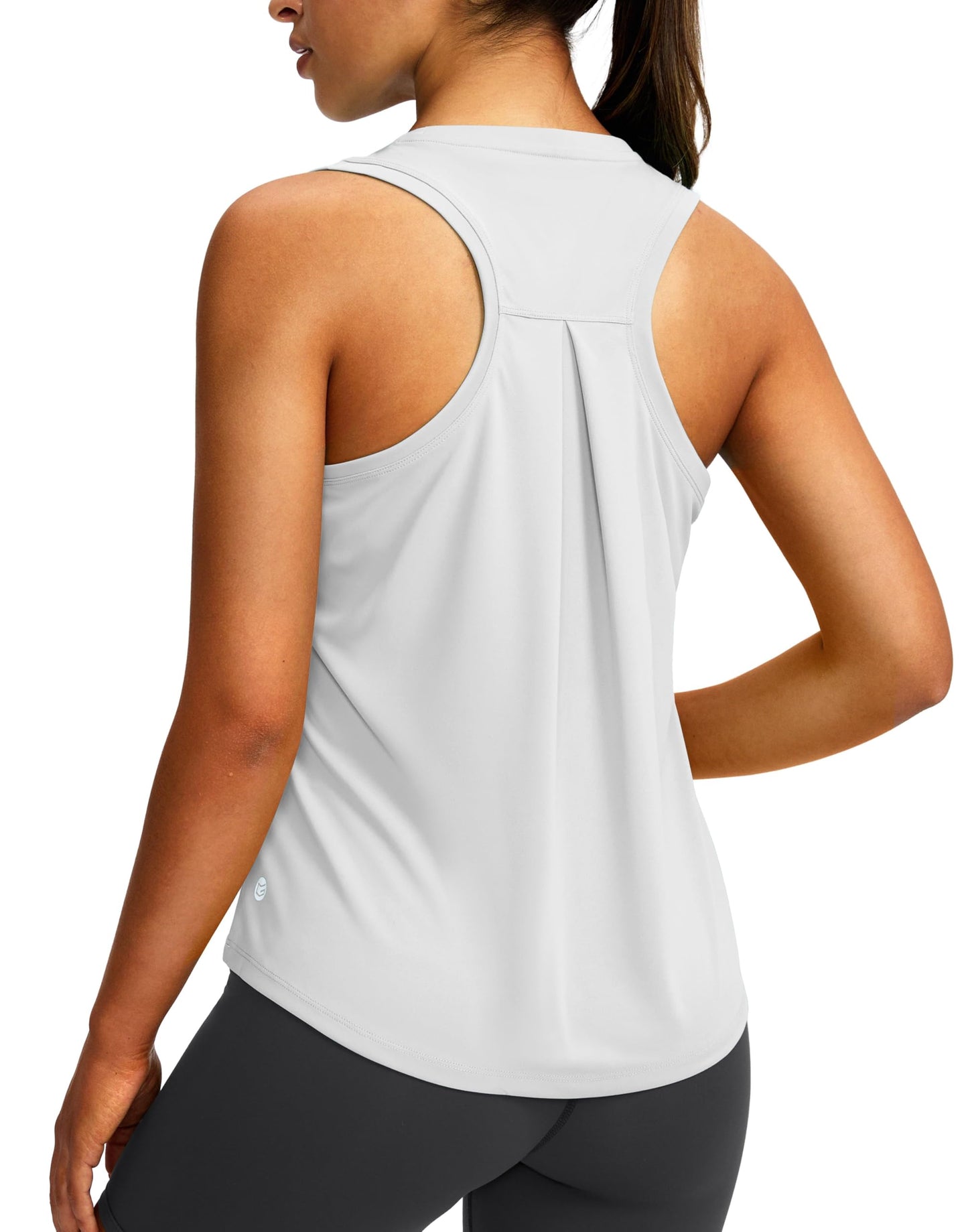 Women's Workout Tops Racerback Athletic Tank Tops Sleeveless Loose Fit Yoga Running Gym Shirts for Women