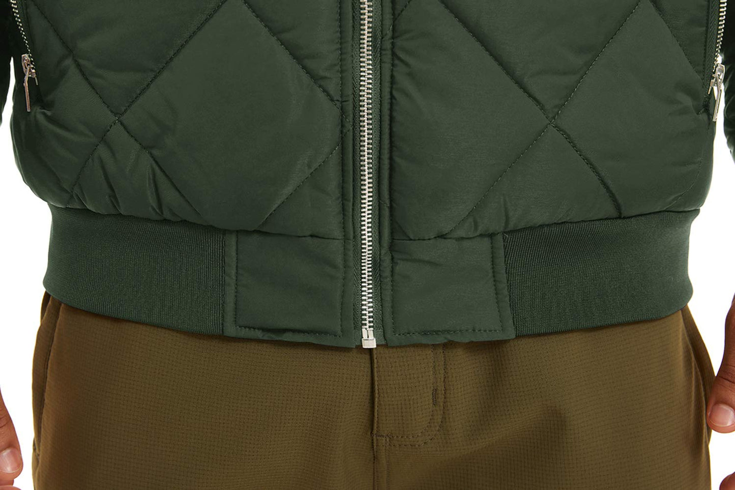 MAGNIVIT Men's Bomber Jacket Winter Fall Quilted Puffer Jacket Warm Padded Coats