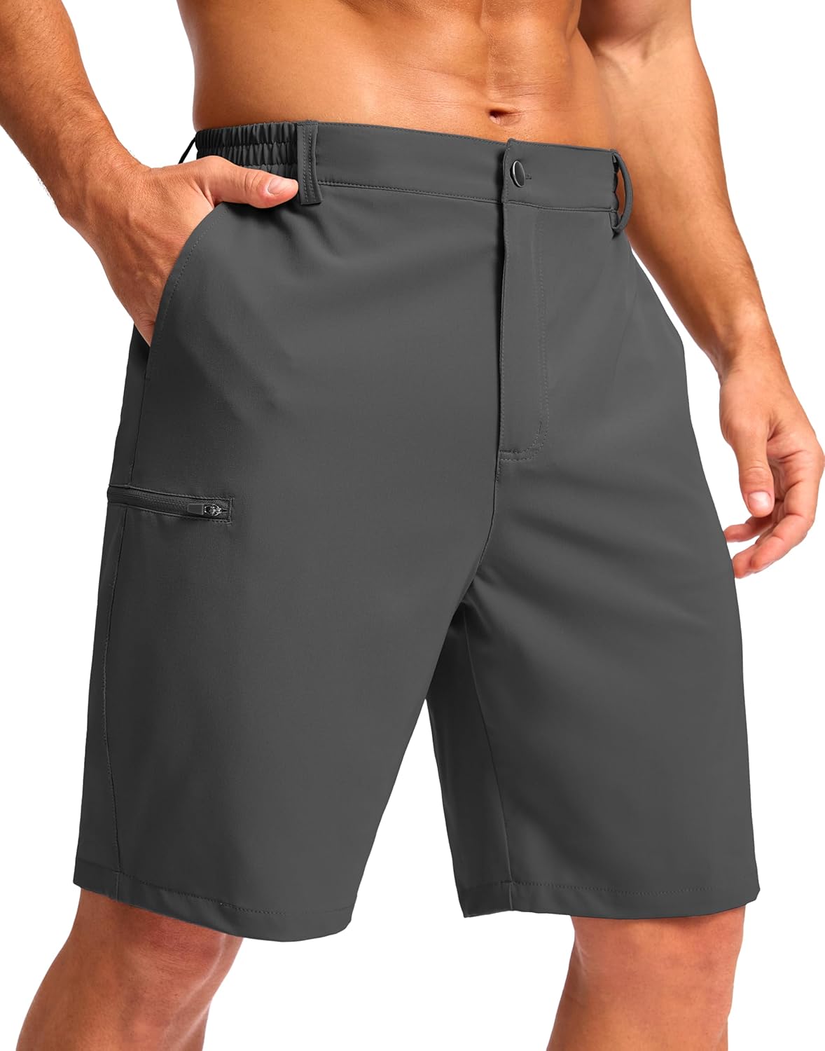 G Gradual Men's Casual Shorts 7"/ 9" Lightweight 4 Pockets Stretch Quick-Dry Summer Shorts for Golf Work Hiking Trips