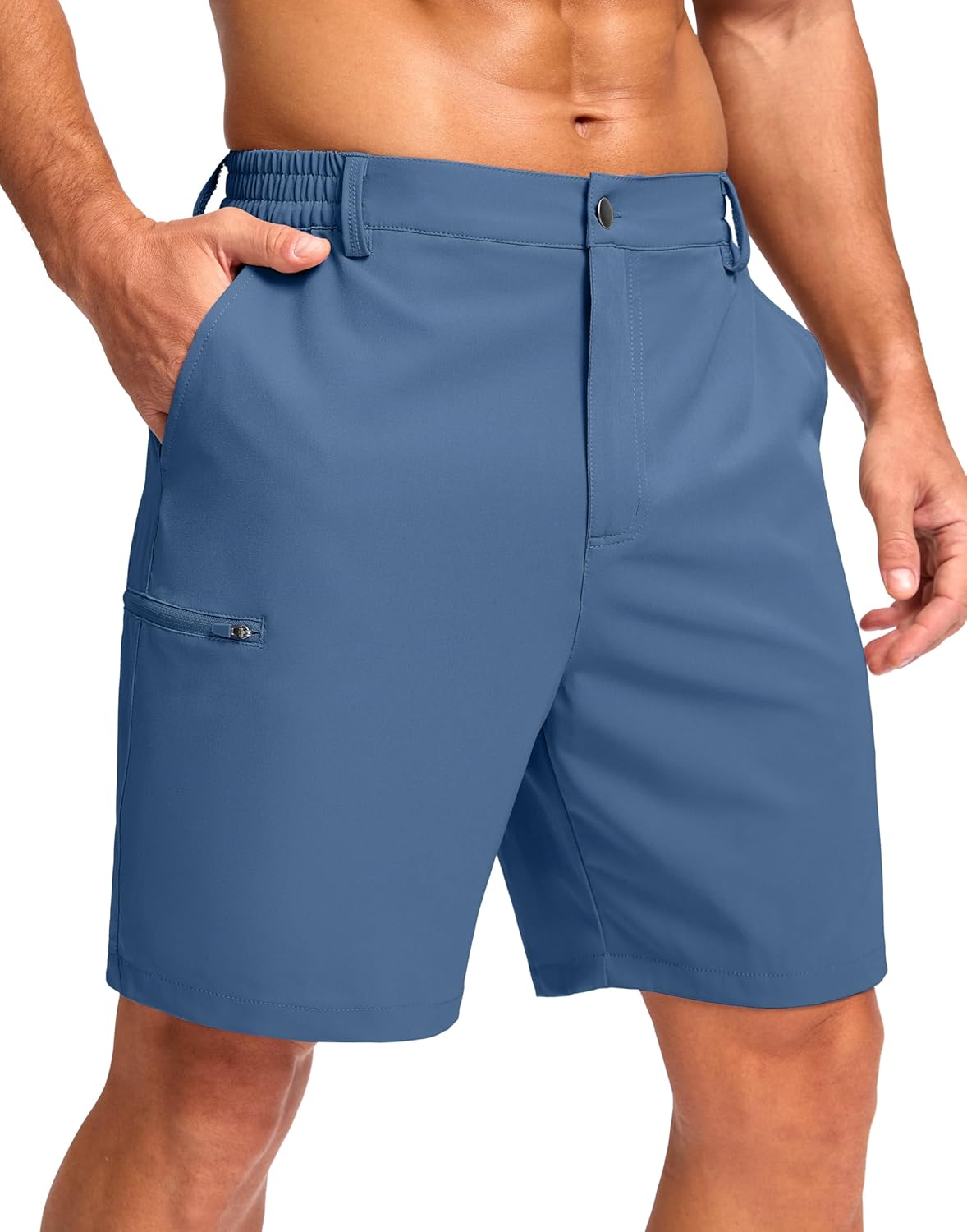 G Gradual Men's Casual Shorts 7"/ 9" Lightweight 4 Pockets Stretch Quick-Dry Summer Shorts for Golf Work Hiking Trips