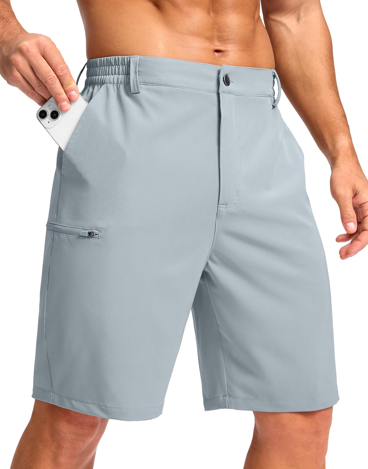 G Gradual Men's Casual Shorts 7"/ 9" Lightweight 4 Pockets Stretch Quick-Dry Summer Shorts for Golf Work Hiking Trips