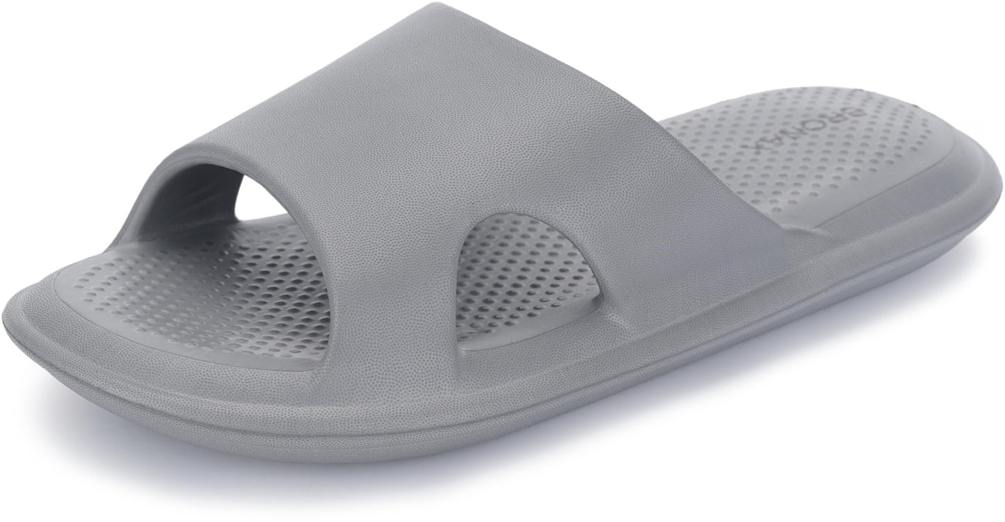 BRONAX House Slippers for Women and Mens | Quick Drying Shower Shoes | Cushioned Sole