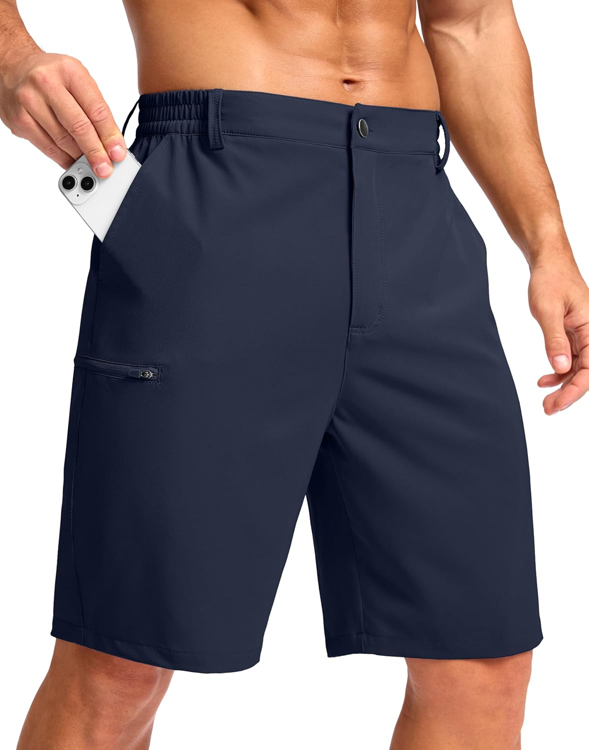 G Gradual Men's Casual Shorts 7"/ 9" Lightweight 4 Pockets Stretch Quick-Dry Summer Shorts for Golf Work Hiking Trips