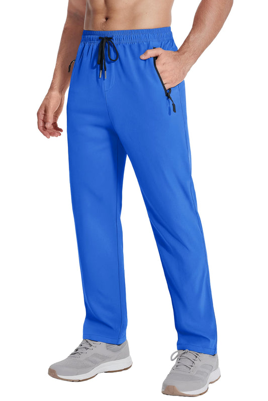 MAGNIVIT Men's Sweatpants with Zipper Pocket Lightweight Quick Dry Athletic Pants Elastic Waist Casual Jogger Gym Hiking Pant
