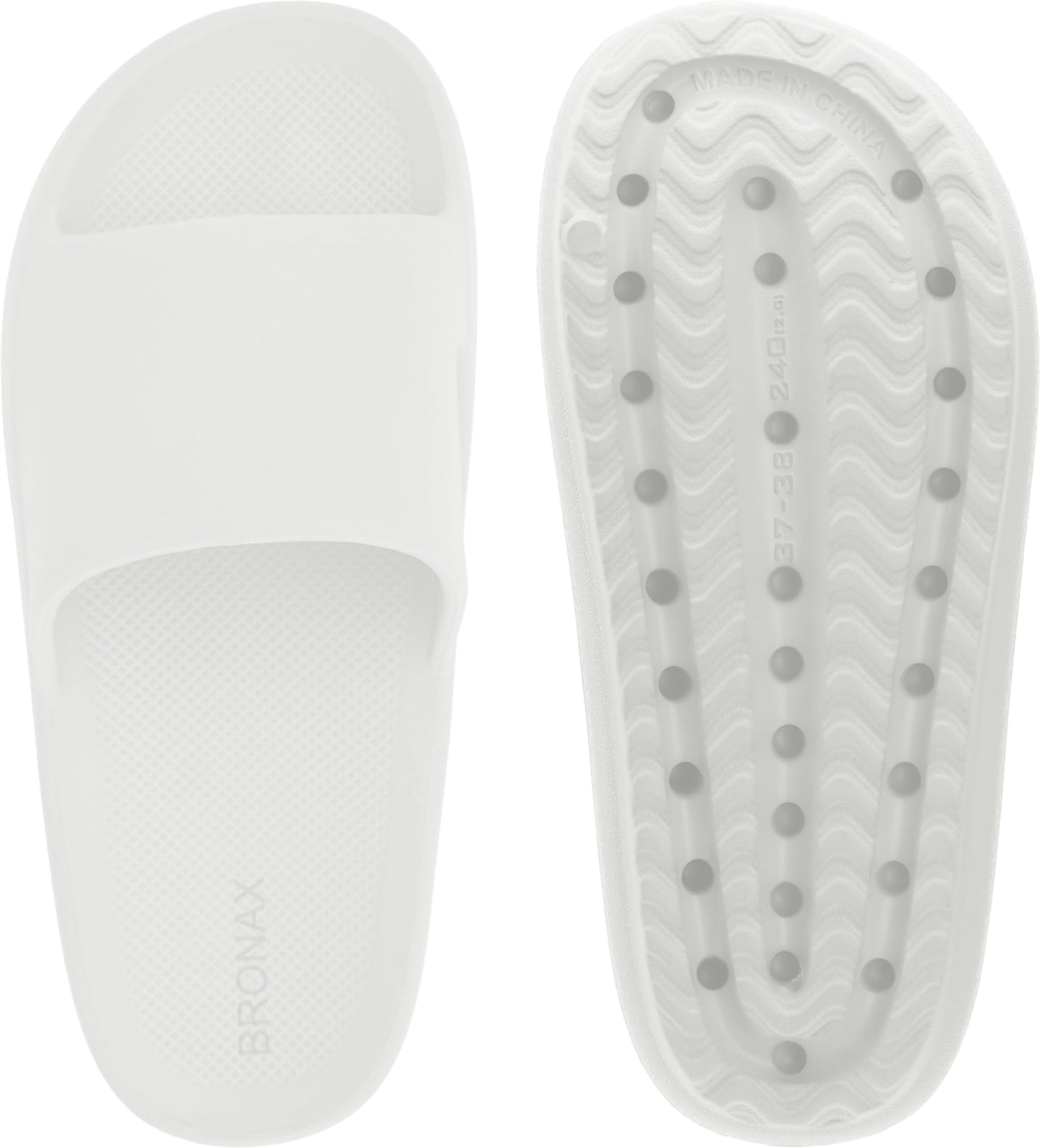 BRONAX Arch Support Slides for Women and Mens | Cushioned Thick Sole Pain Relief Slippers