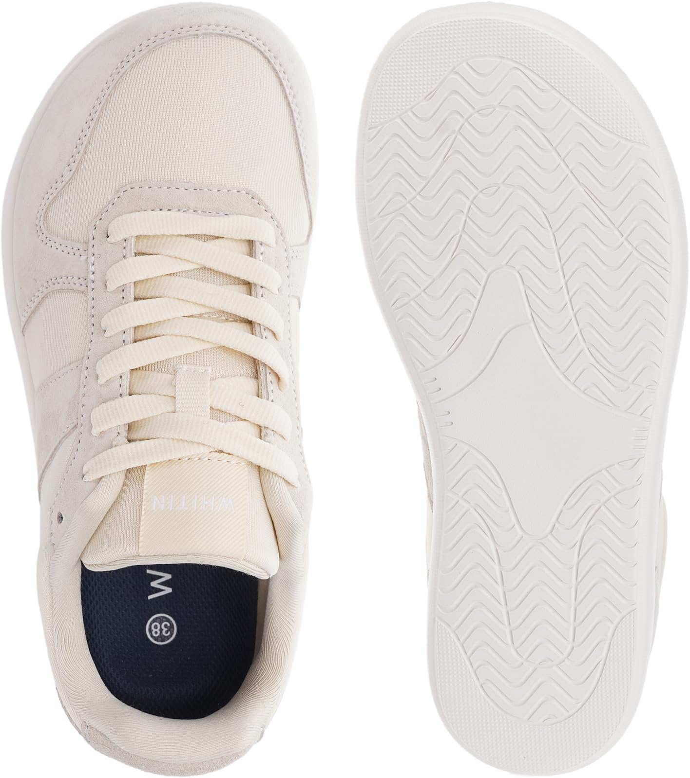 WHITIN Women's Wide Causal Shoes | Ultralight Fashion Sneakers | Zero Drop