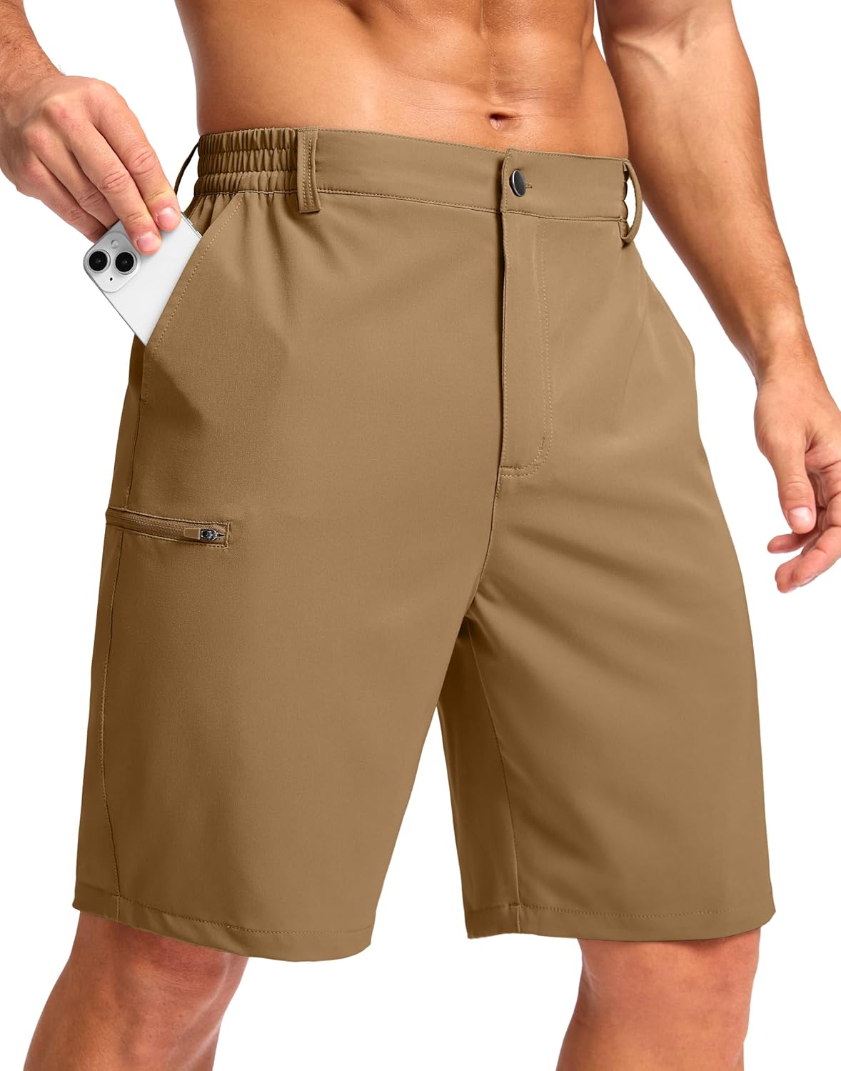 G Gradual Men's Casual Shorts 7"/ 9" Lightweight 4 Pockets Stretch Quick-Dry Summer Shorts for Golf Work Hiking Trips
