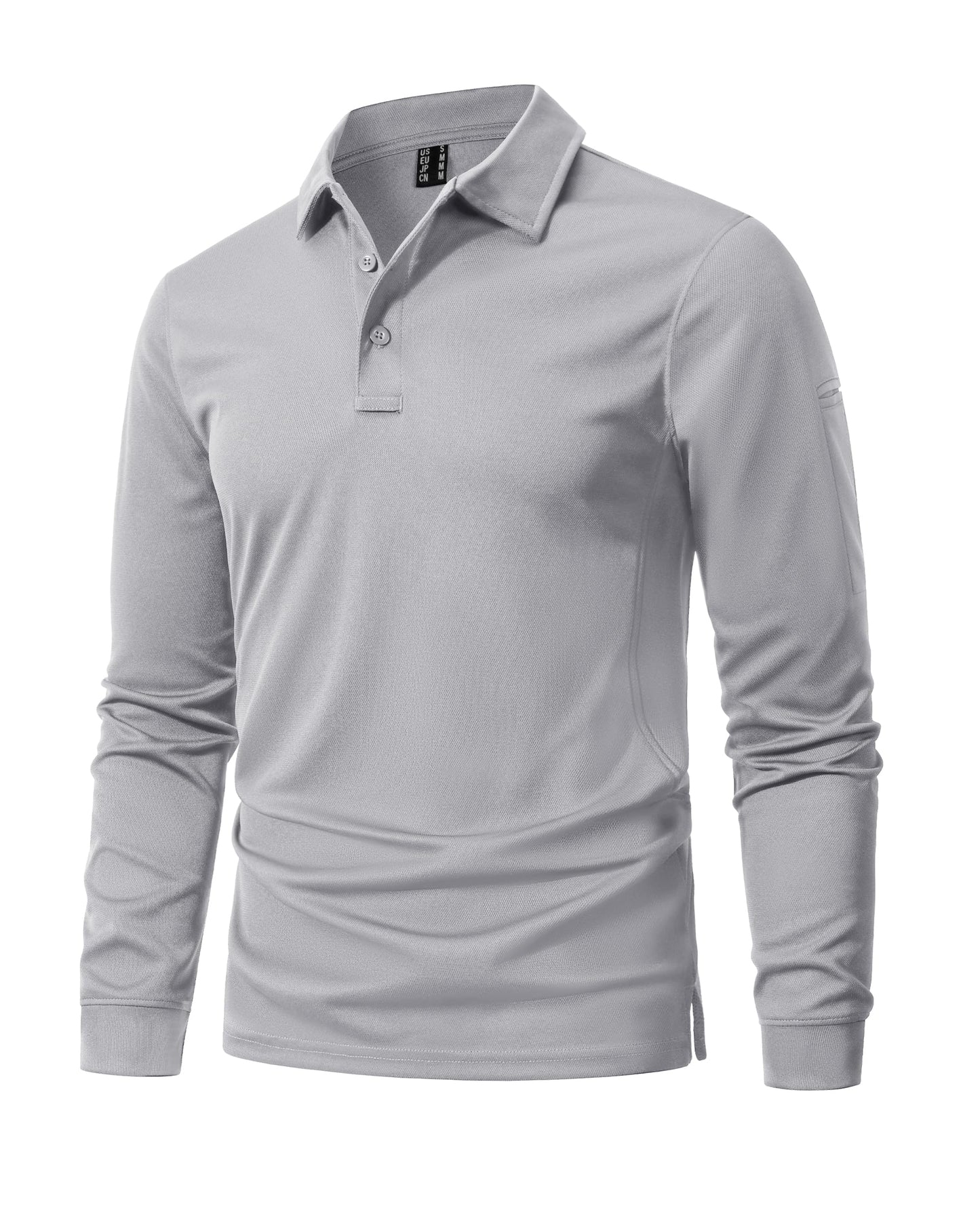 MAGNIVIT Men's Polo Shirts Long Sleeve Quick Dry Performance Shirt Military Tactical Army Combat Polo Shirts