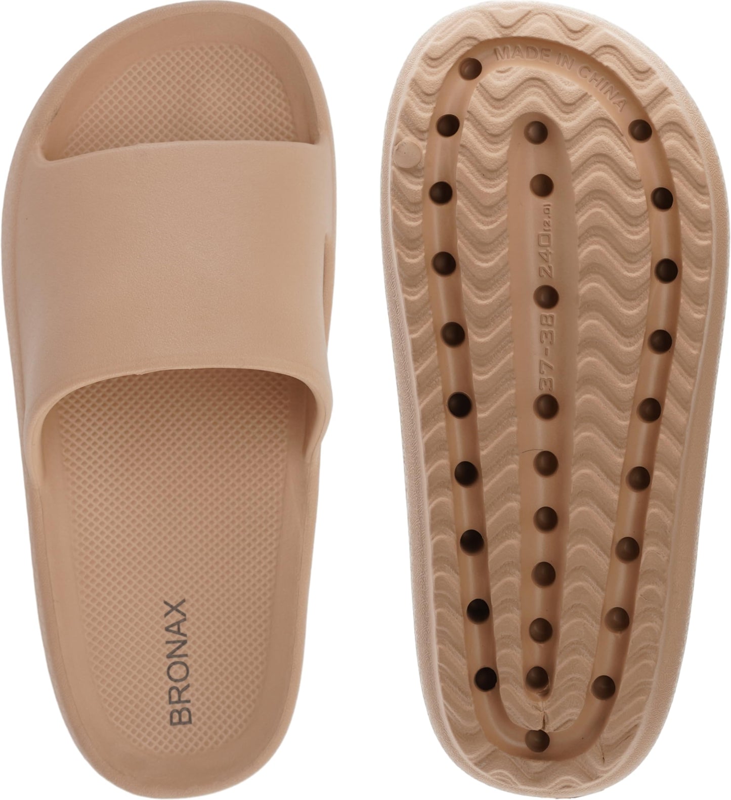 BRONAX Arch Support Slides for Women and Mens | Cushioned Thick Sole Pain Relief Slippers